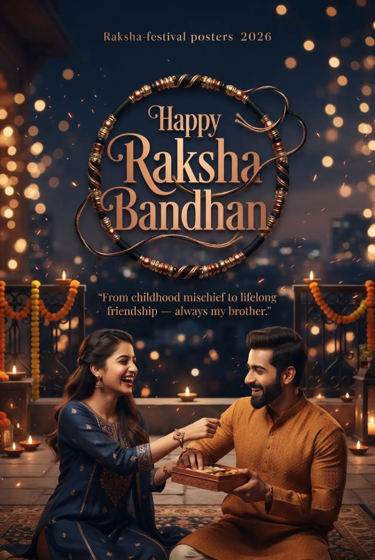 Free Download Happy Rakhi Wishes 2026 For Instagram Story - High Quality Happy Rakhi Wishes 2026 Image