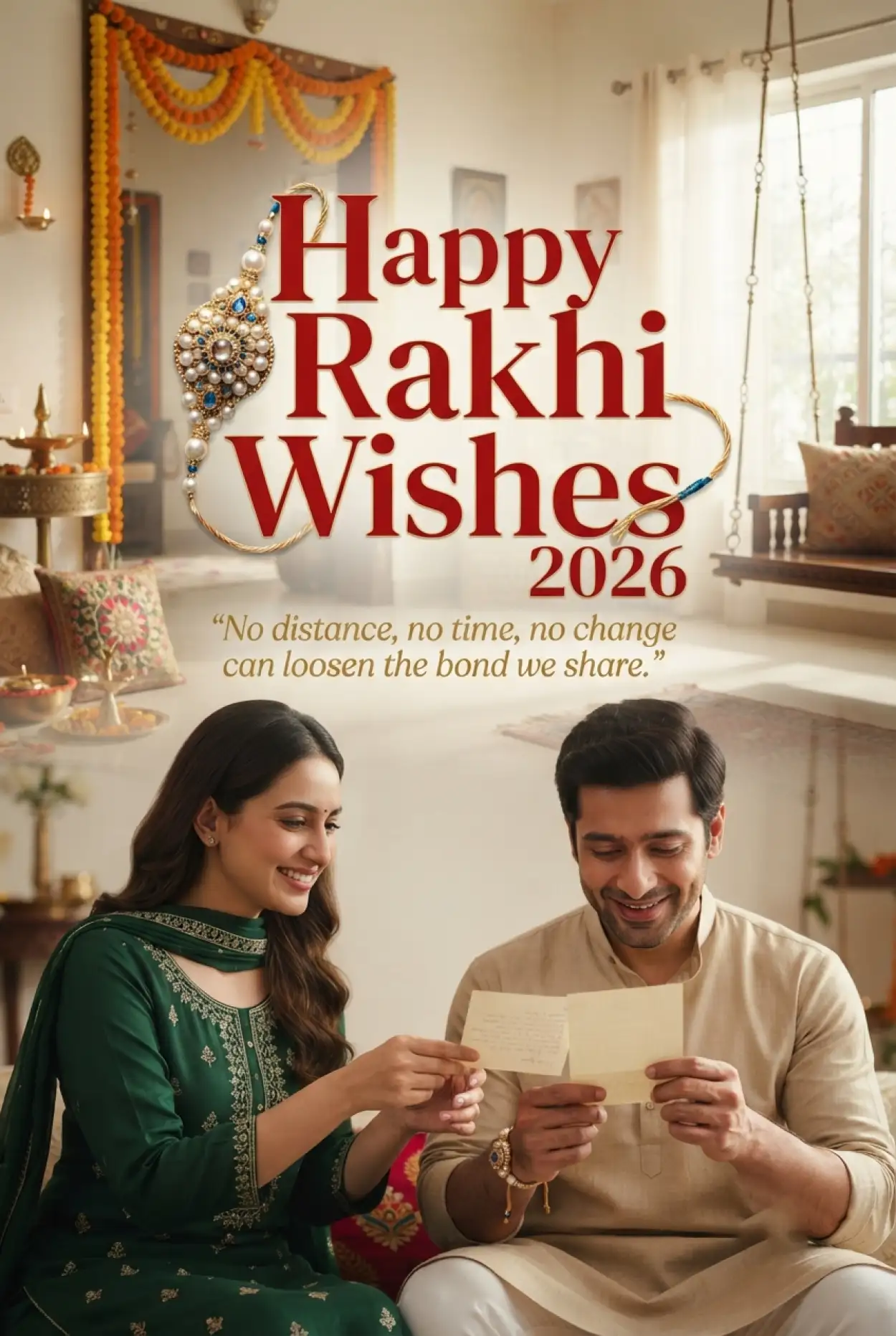 Free Download Happy Rakhi Wishes 2026 For Whatsapp Status - High Quality Happy Rakhi Wishes 2026 Image