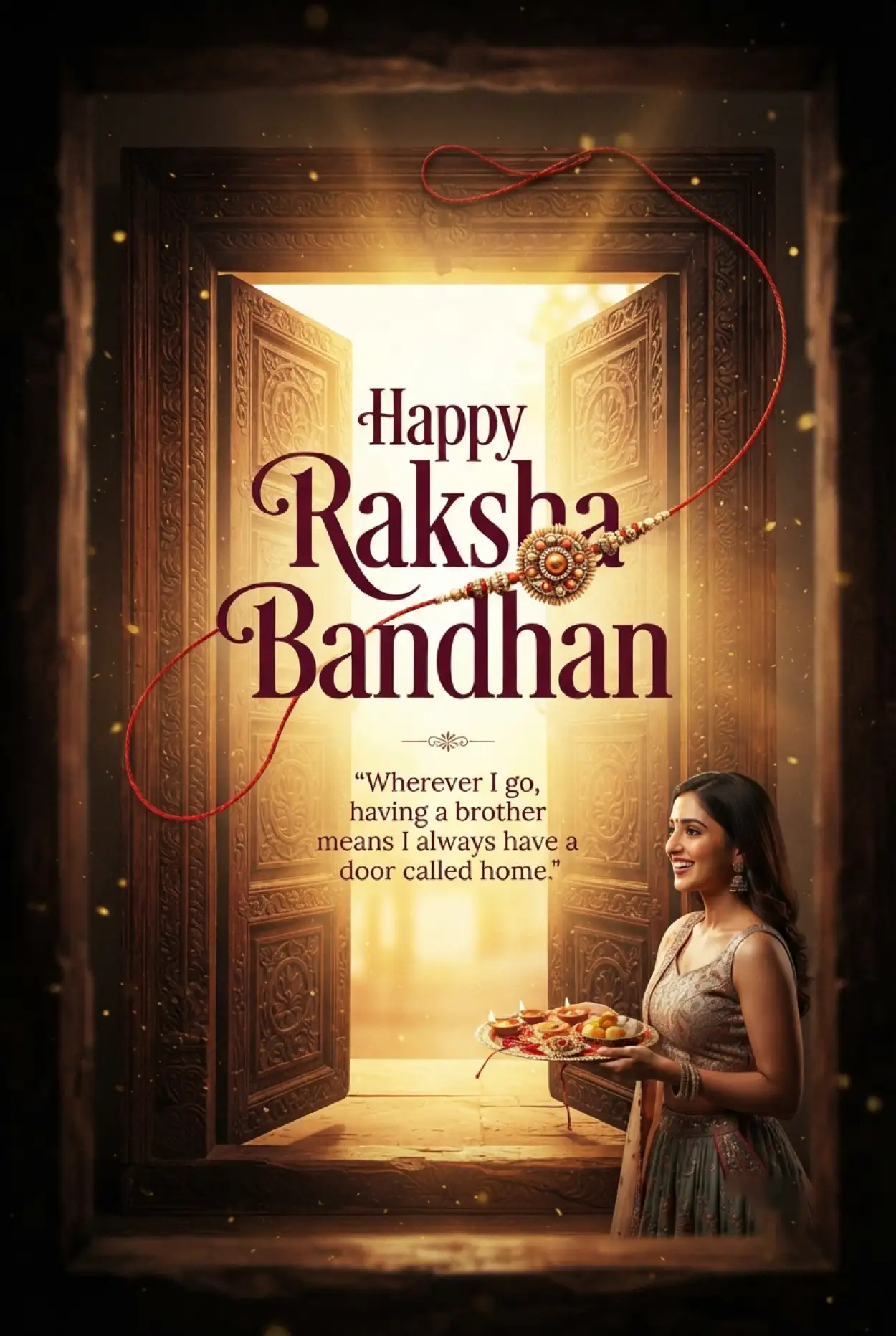Free Download Happy Rakhi Wishes 2026 Instagram Status - High Quality Happy Rakhi Wishes 2026 Image