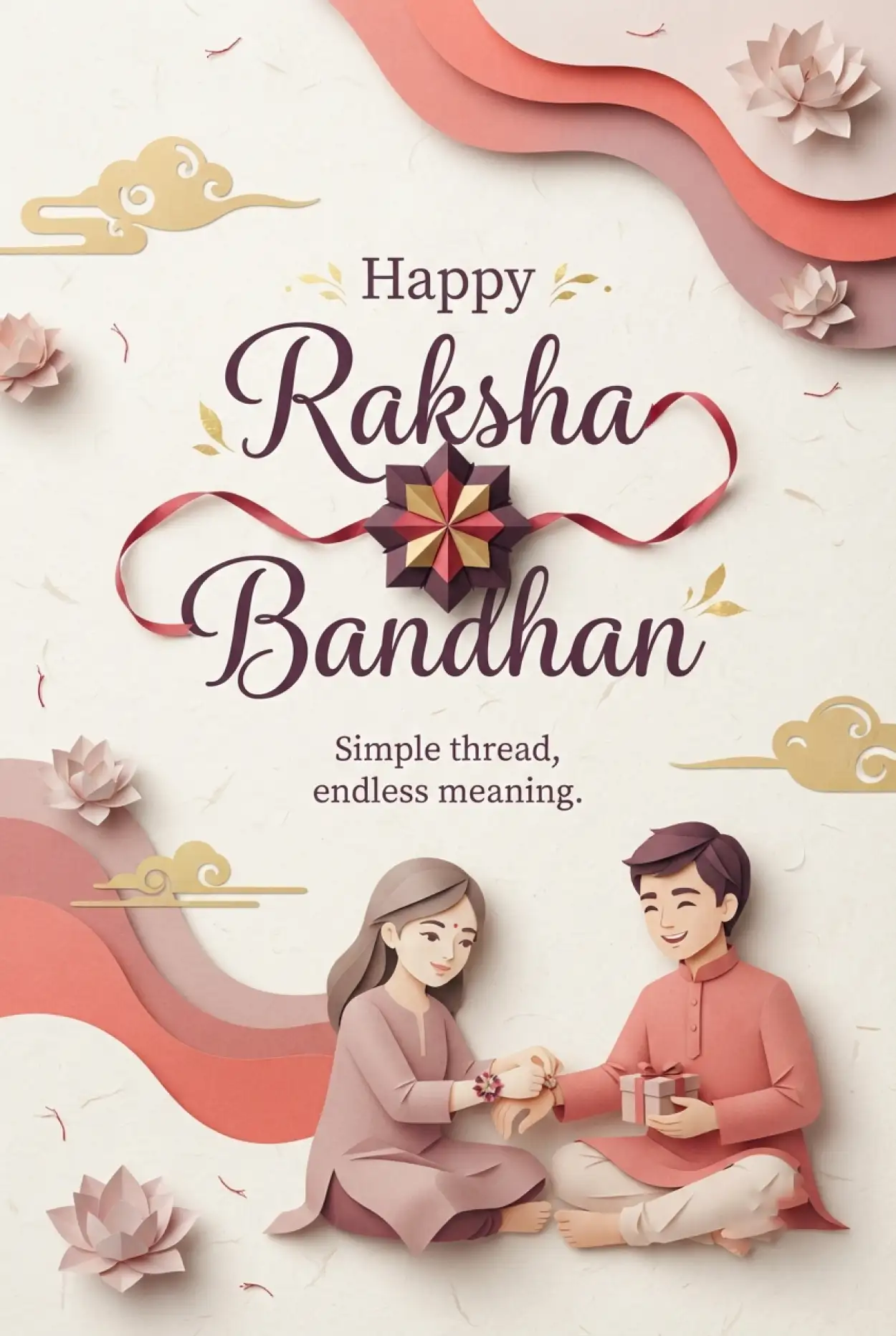 Free Download Happy Raksha Bandhan 2026 Greeting Images - High Quality Happy Rakhi Wishes 2026 Image