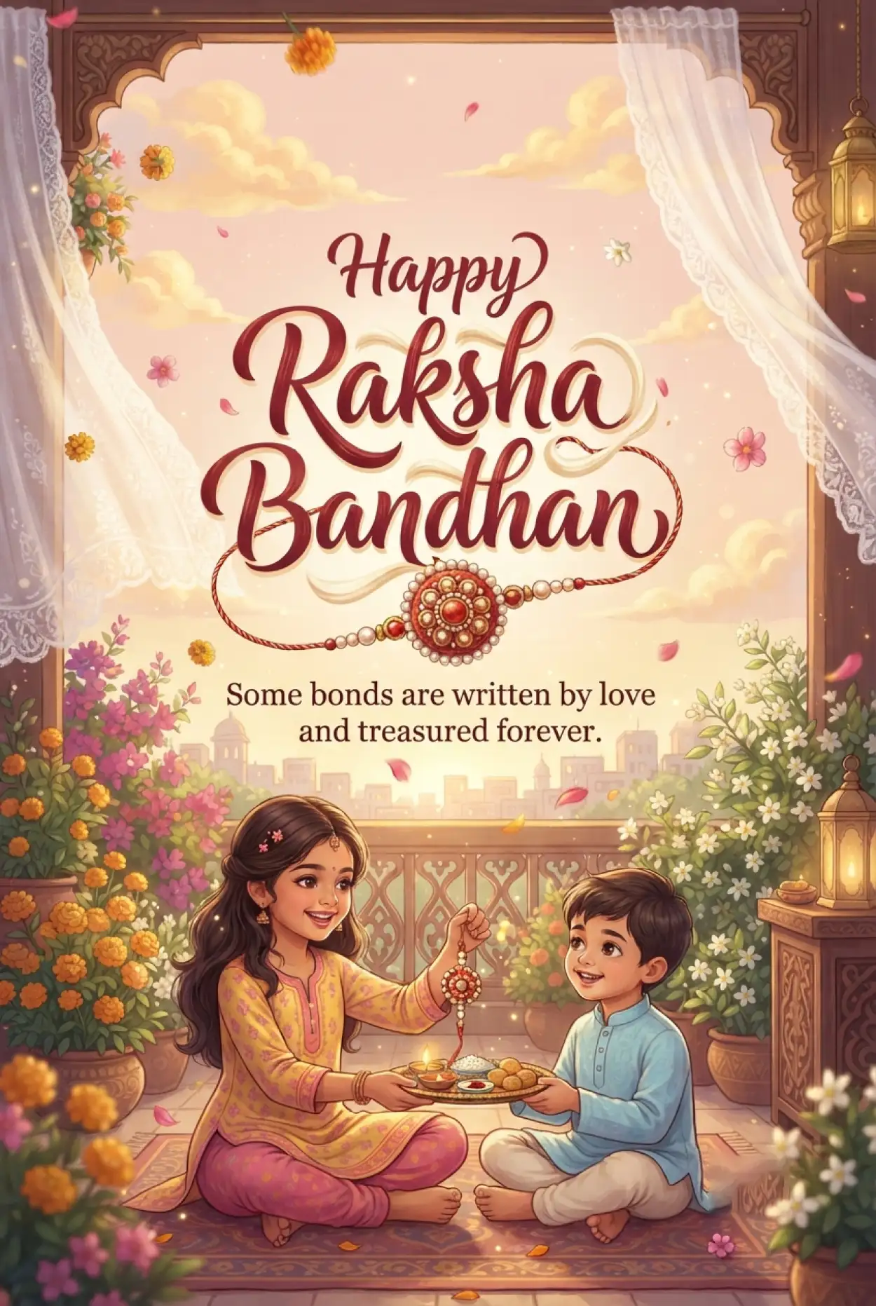 Free Download Happy Raksha Bandhan 2026 Png Images - High Quality Happy Rakhi Wishes 2026 Transparent PNG