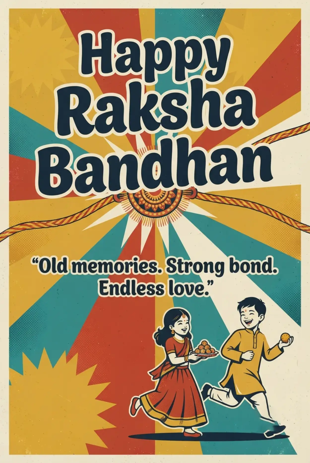 Free Download Happy Raksha Bandhan 2026 Quotes For Brother - High Quality Happy Rakhi Wishes 2026 Image