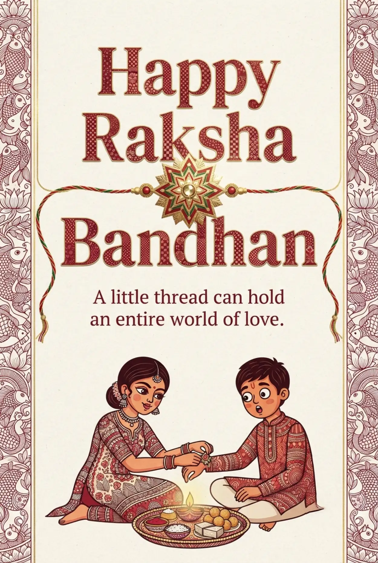 Free Download Happy Raksha Bandhan 2026 Social Media Post - High Quality Happy Rakhi Wishes 2026 Image