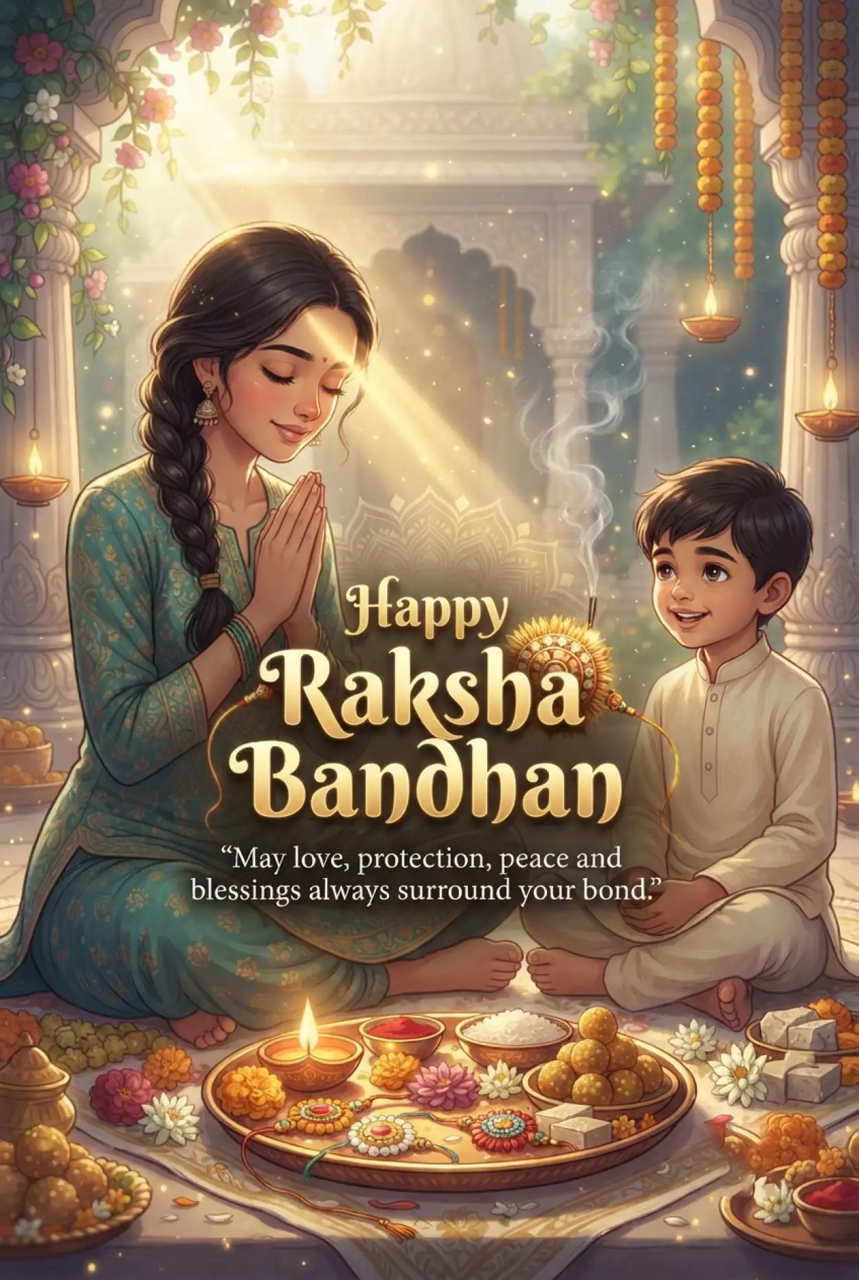 Free Download Happy Raksha Bandhan 2026 Special Messages - High Quality Happy Raksha Bandhan Wishes 2026 Image