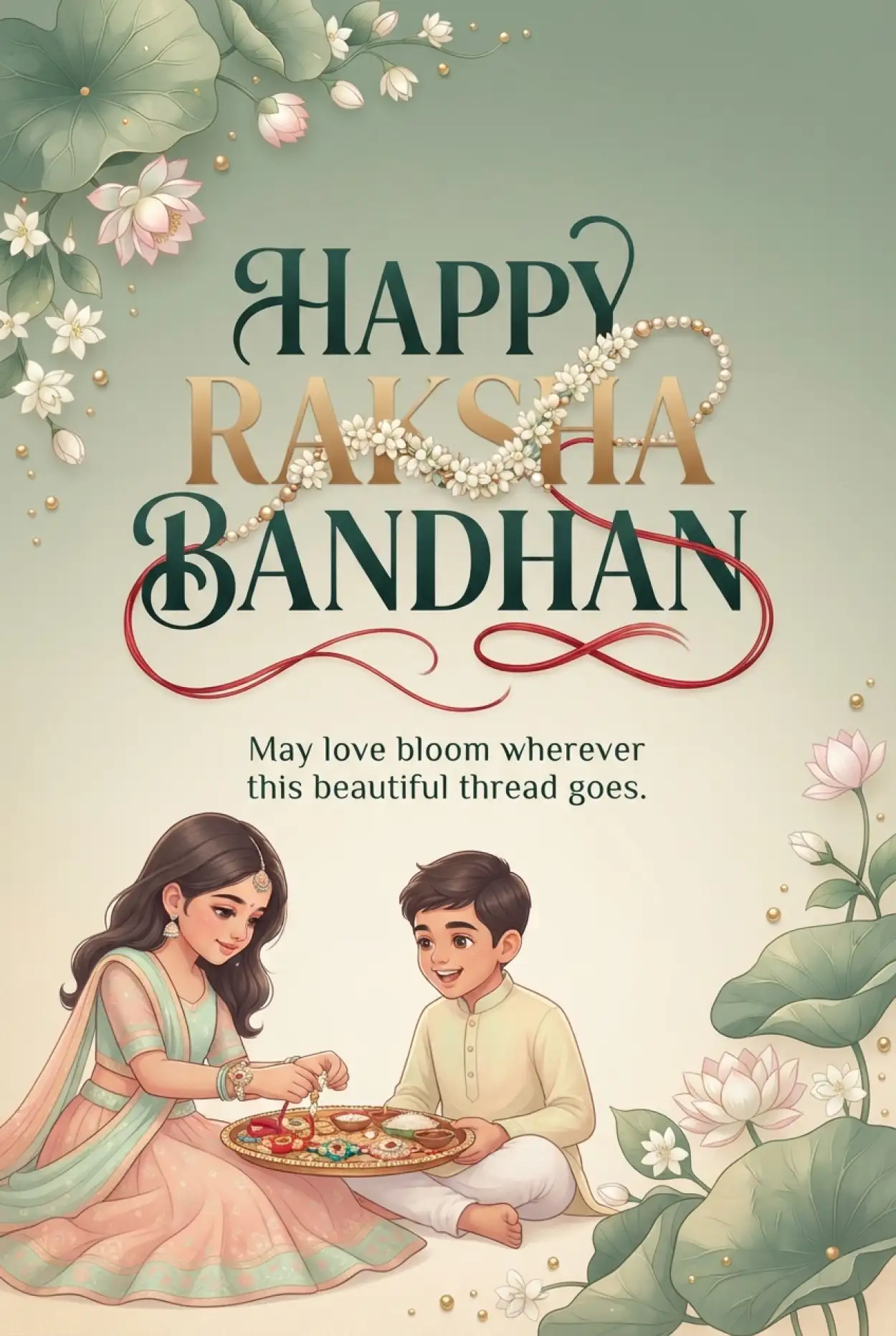 Free Download Happy Raksha Bandhan 2026 Whatsapp Wishes - High Quality Happy Rakhi Wishes 2026 Image