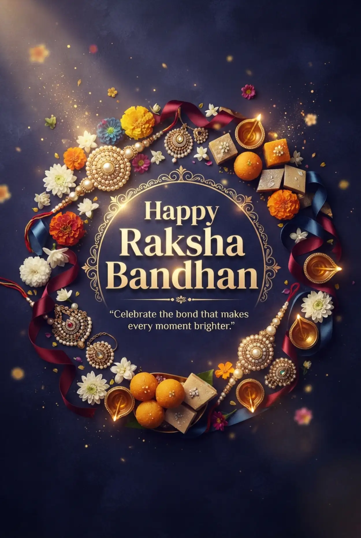 Free Download Happy Raksha Bandhan 2026 Wishes For Instagram Post - High Quality Happy Raksha Bandhan Wishes 2026 Image