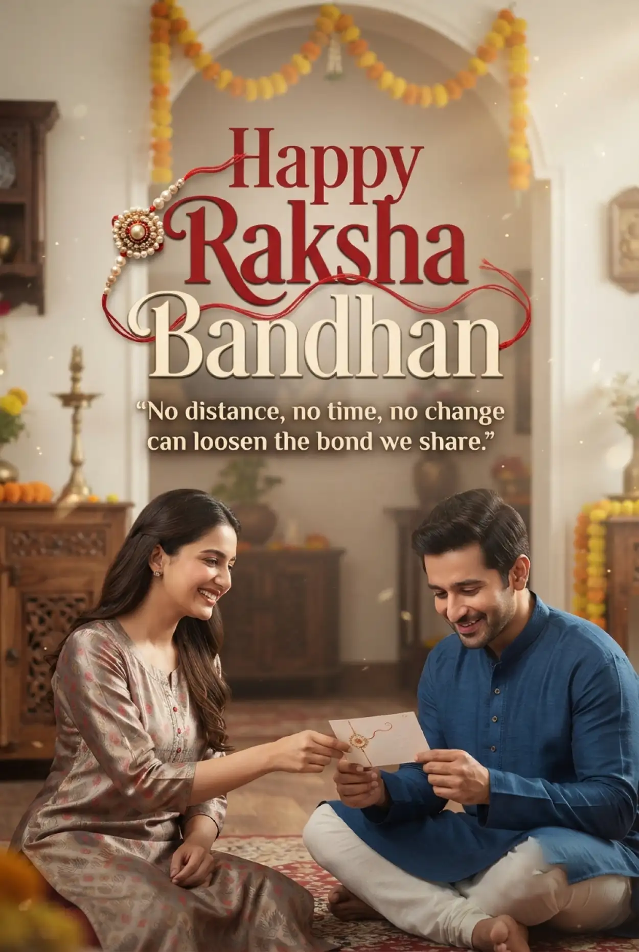 Free Download Happy Raksha Bandhan 2026 Wishes - High Quality Happy Rakhi Wishes 2026 Image