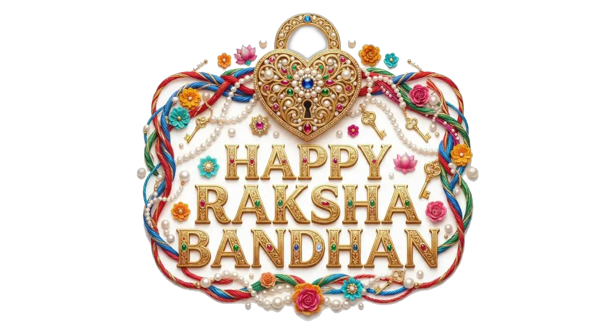 Free Download Happy Raksha Bandhan Beautiful Greeting Card Element Png Transparent - High Quality Happy Raksha Bandhan Png Transparent Transparent PNG