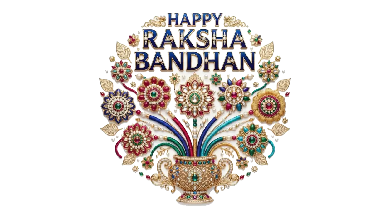 Free Download Happy Raksha Bandhan Colorful Png Transparent - High Quality Happy Raksha Bandhan Png Transparent Transparent PNG