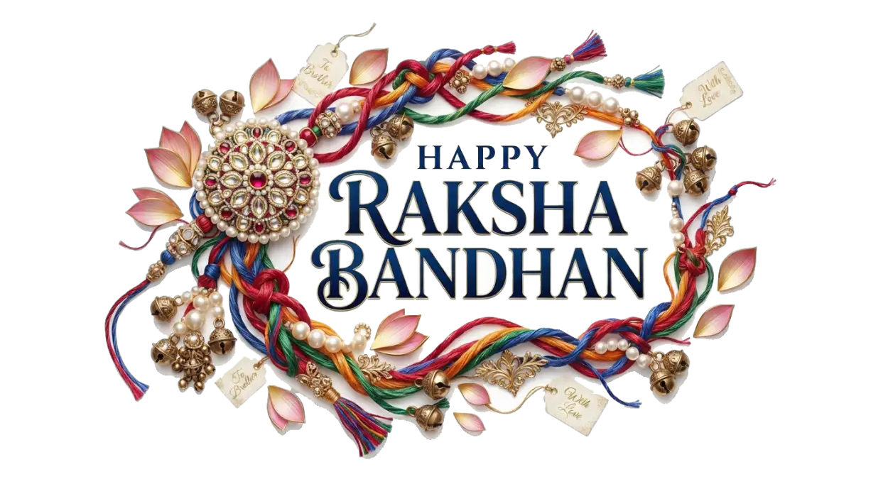 Free Download Happy Raksha Bandhan Creative Wishes Png - High Quality Happy Raksha Bandhan Png Transparent Transparent PNG