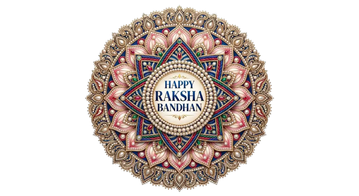 Free Download Happy Raksha Bandhan Floral Png Transparent - High Quality Happy Raksha Bandhan Png Transparent Transparent PNG