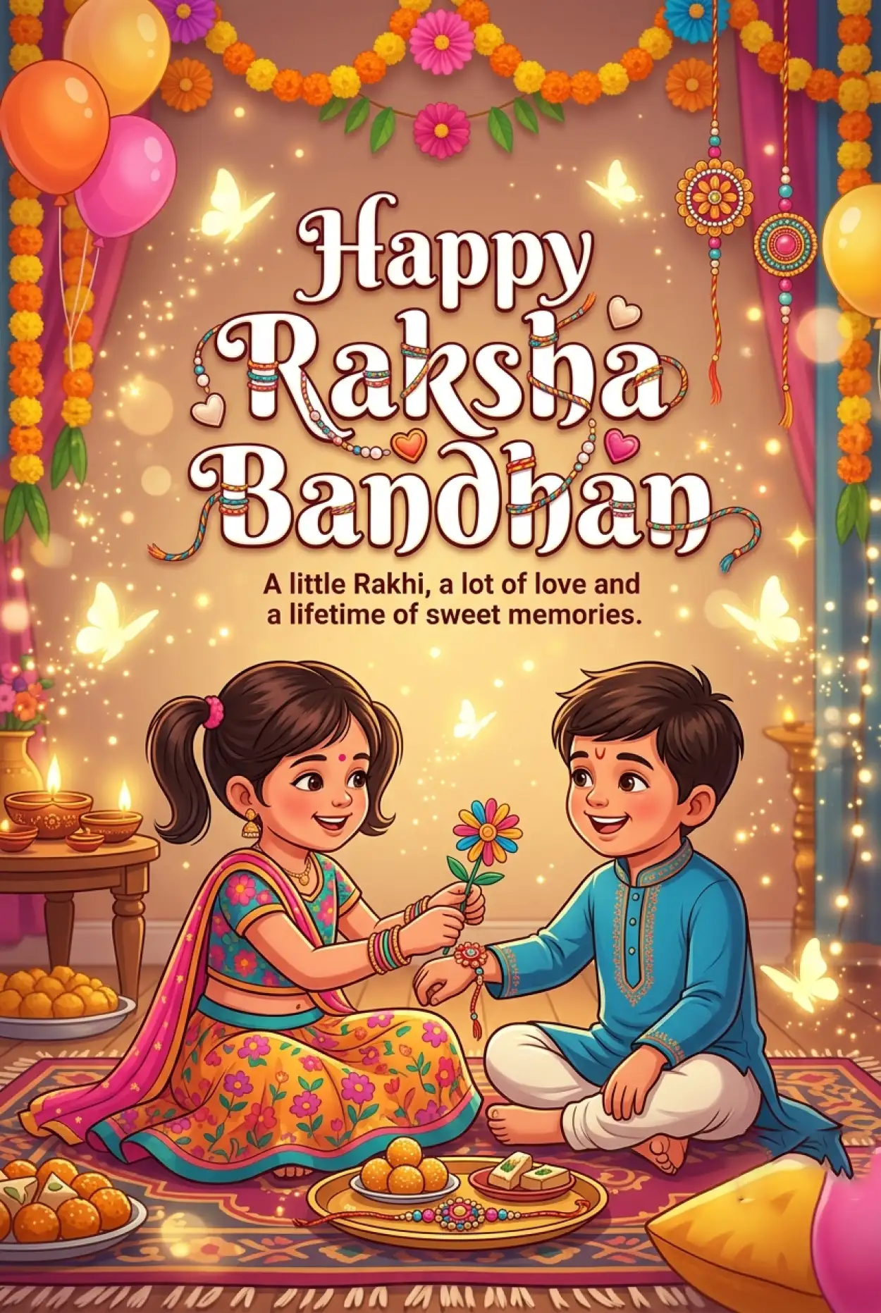 Free Download Happy Raksha Bandhan Greetings For Facebook Post - High Quality Happy Raksha Bandhan Greetings Image
