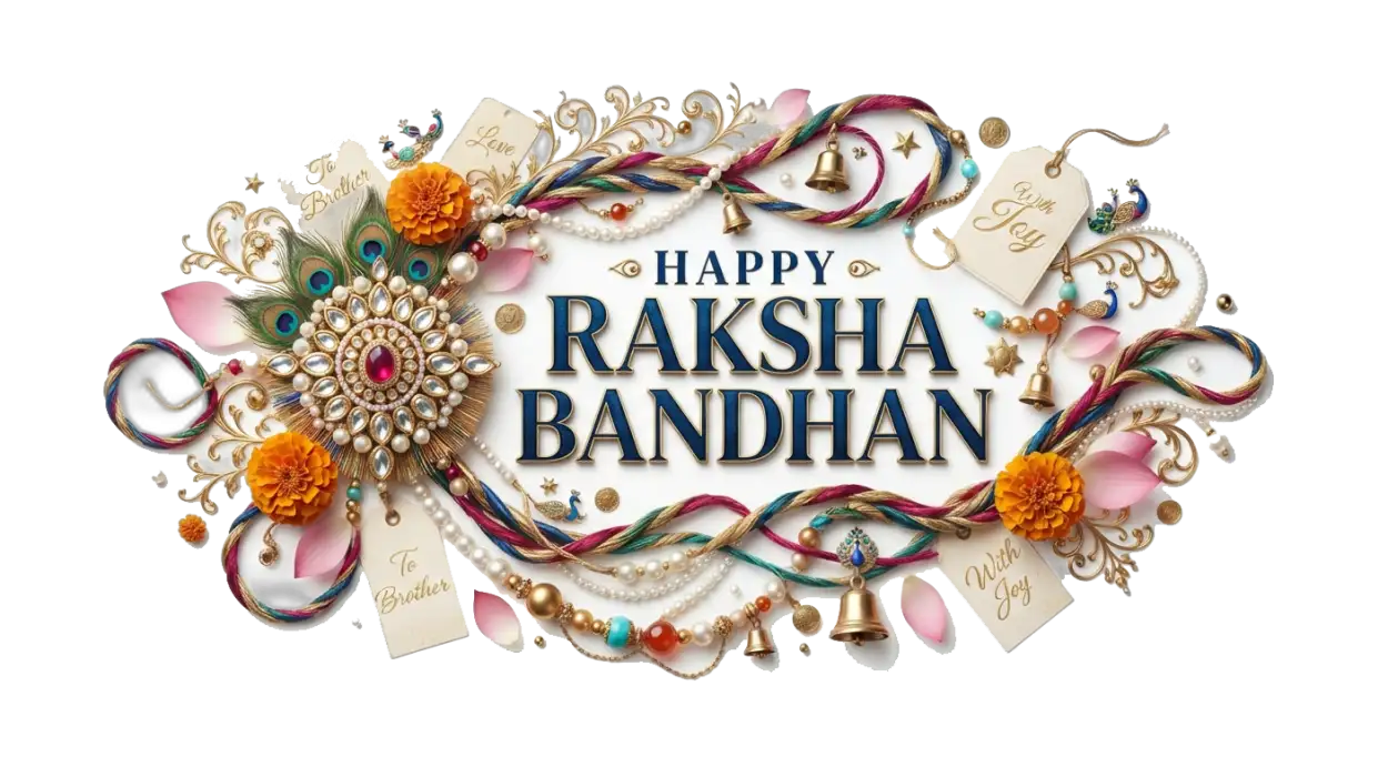 Free Download Happy Raksha Bandhan High Quality Transparent Png Greeting Design Free - High Quality Happy Raksha Bandhan Png Transparent Transparent PNG