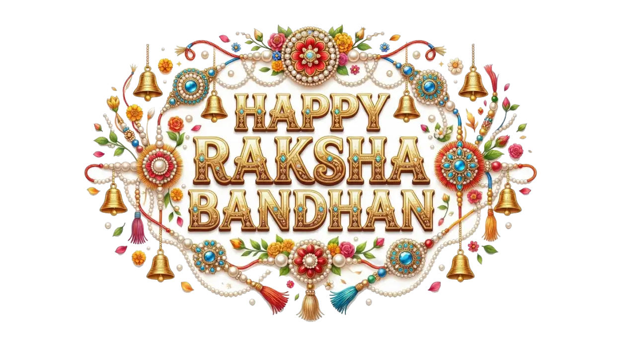 Free Download Happy Raksha Bandhan Stylish Text Png Transparent Background Hd - High Quality Happy Raksha Bandhan Png Transparent Transparent PNG