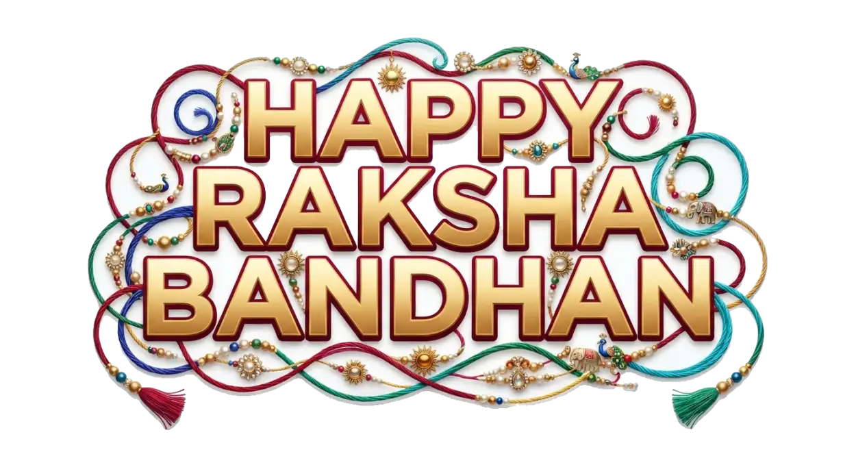 Free Download Happy Raksha Bandhan Traditional Indian Greeting Design Png Transparent - High Quality Happy Raksha Bandhan Png Transparent Transparent PNG