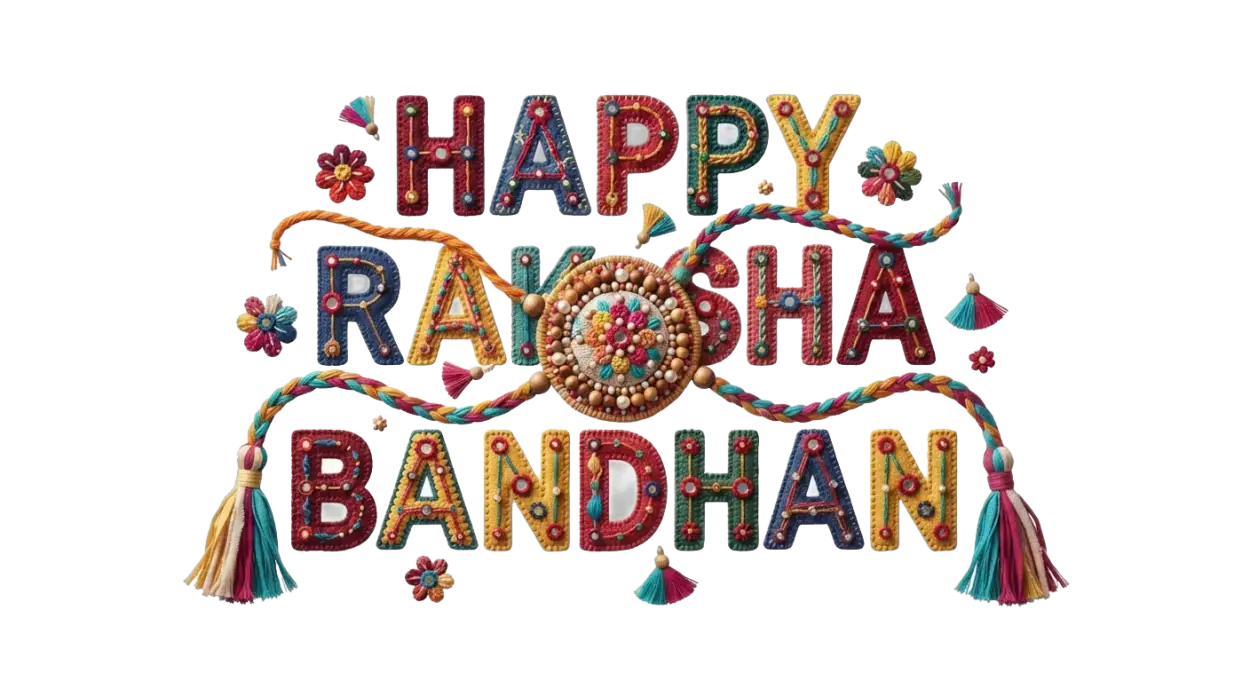Free Download Happy Raksha Bandhan Typography Png Transparent - High Quality Happy Raksha Bandhan Png Transparent Transparent PNG