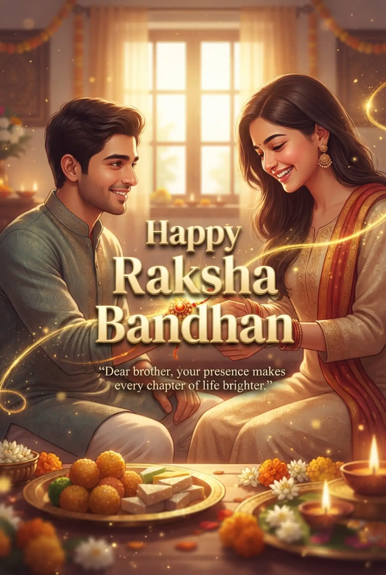 Free Download Happy Raksha Bandhan Wishes 2026 For Brother - High Quality Happy Raksha Bandhan Wishes 2026 Image
