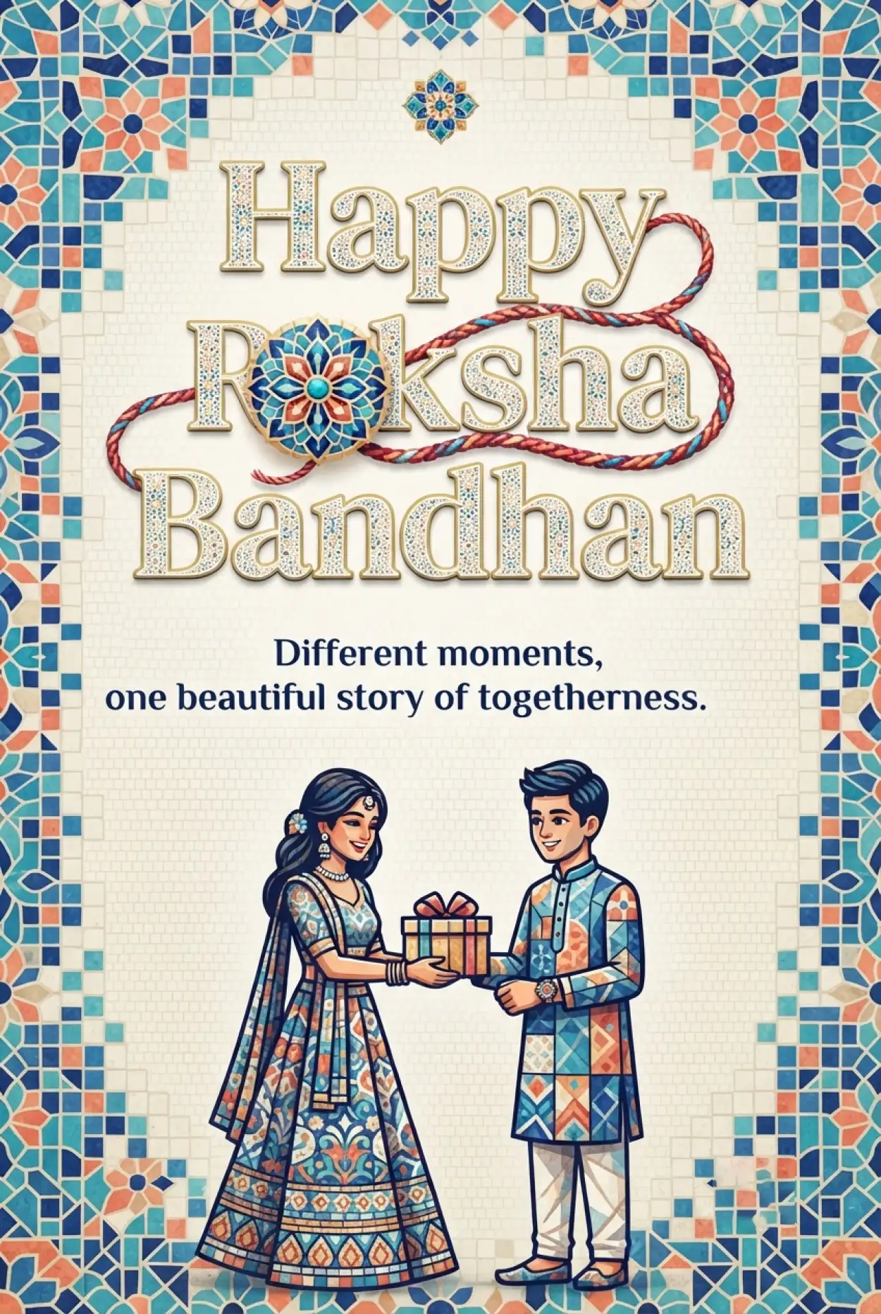 Free Download Happy Raksha Bandhan Wishes 2026 For Facebook - High Quality Happy Rakhi Wishes 2026 Image