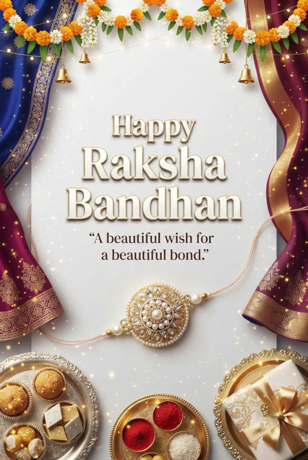 Free Download Happy Raksha Bandhan Wishes 2026 For Whatsapp - High Quality Happy Raksha Bandhan Wishes 2026 Image