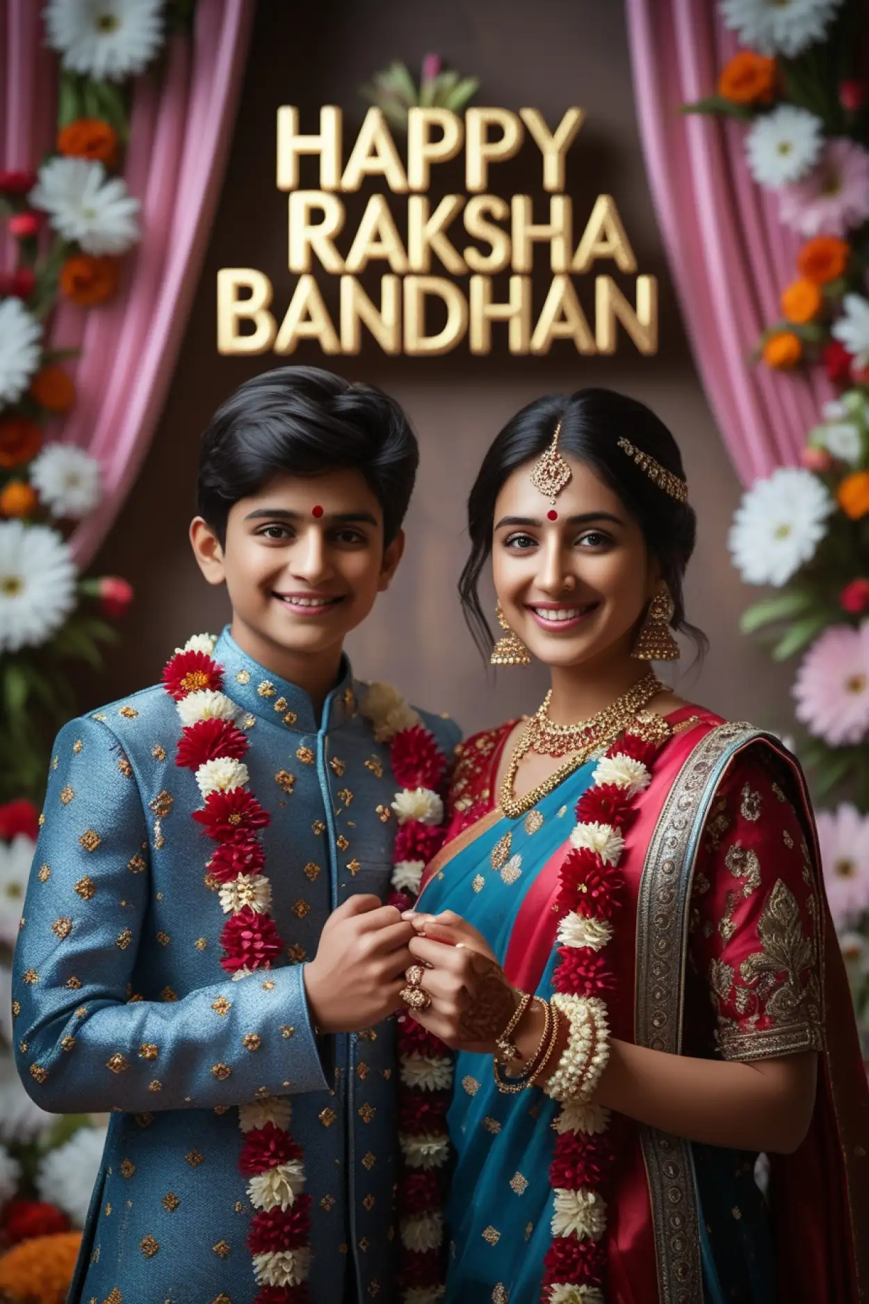 Happy Raksha Bandhan Wishes With Brother Photo - Royalty Free Happy Raksha Bandhan Image | Pngmagic Free Download Happy Raksha Bandhan Wishes With Brother Photo - High Quality Happy Raksha Bandhan Background