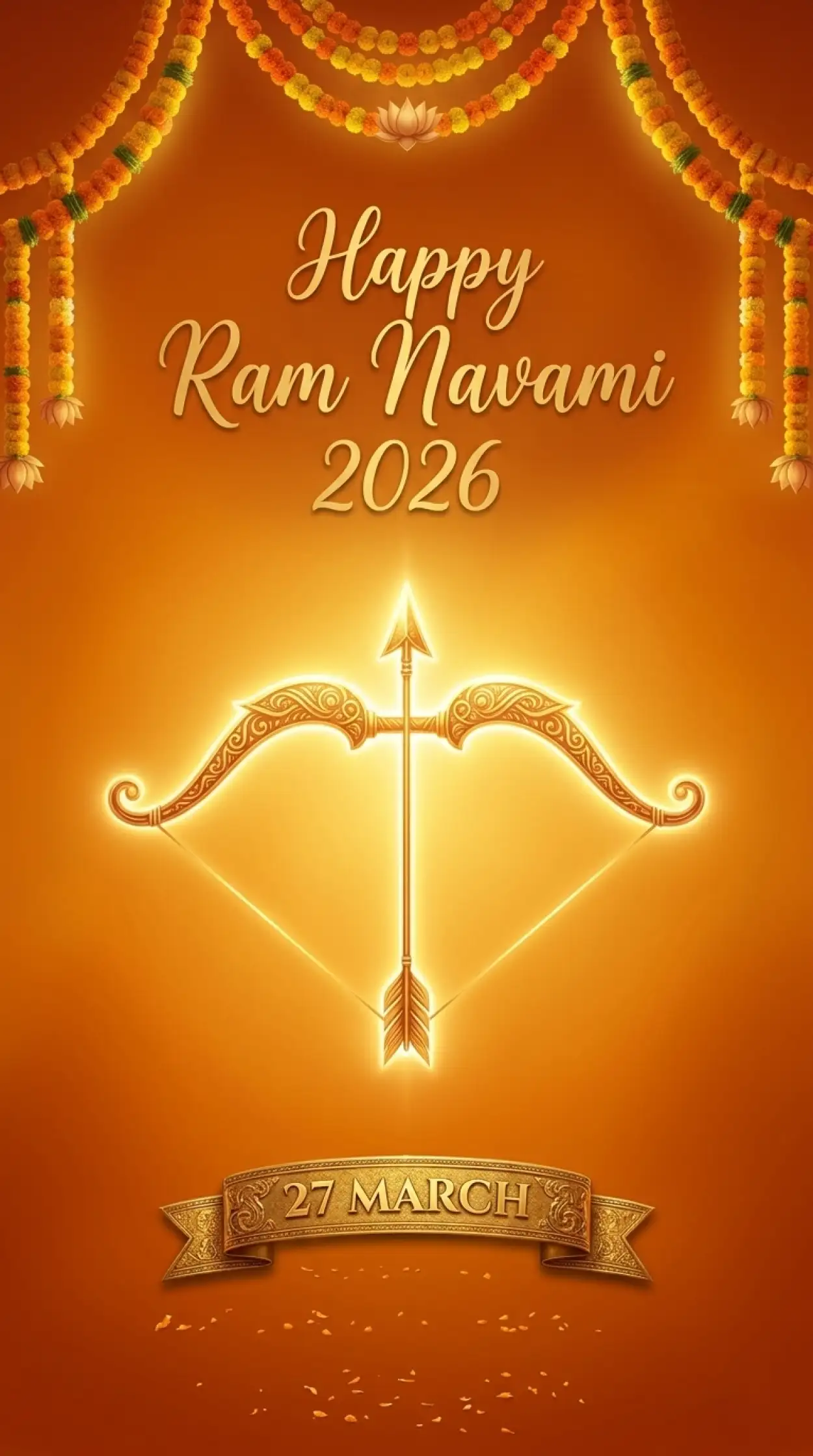 Free Download Happy Ram Navami 2026 Banner - High Quality Happy Ram Navami 2026 Image
