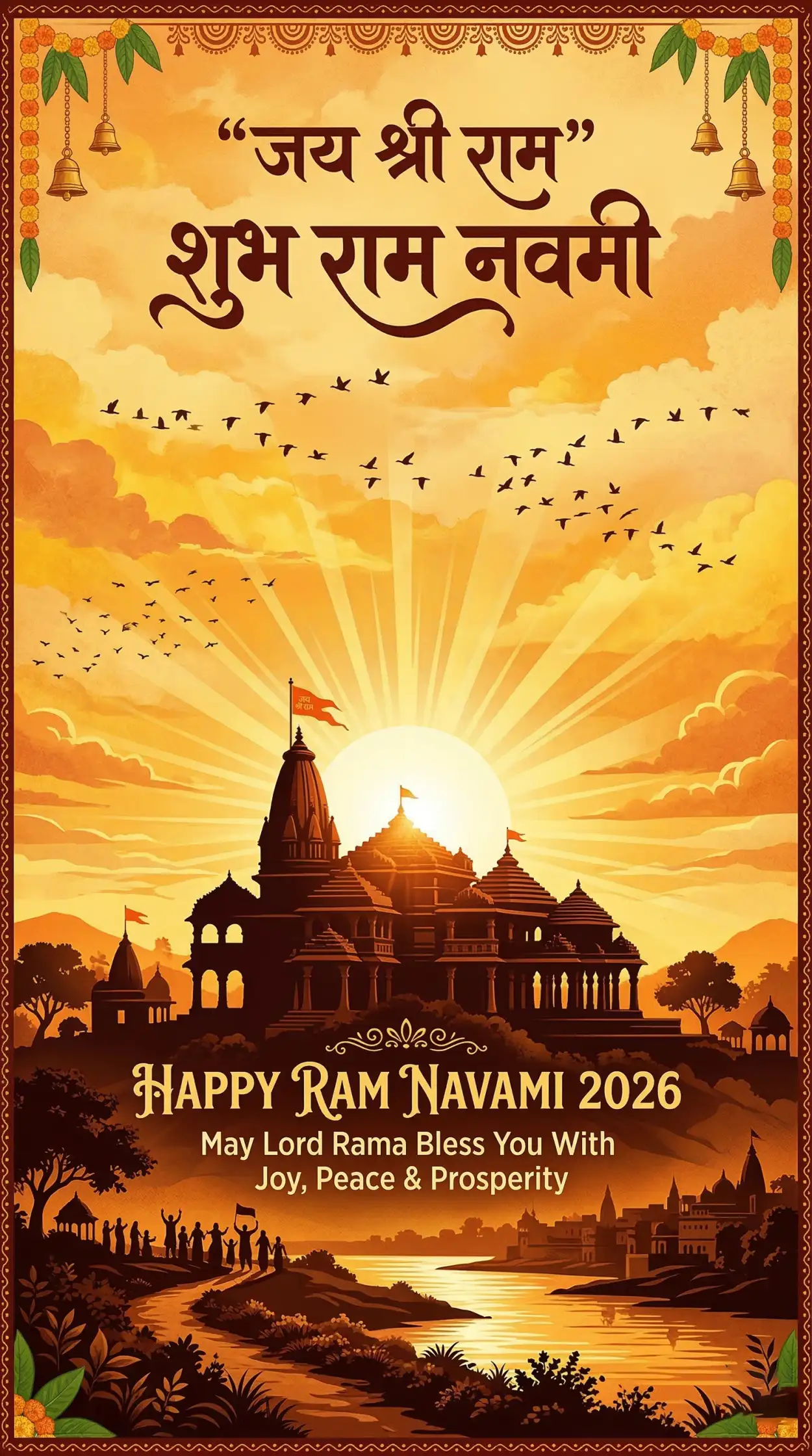 Free Download Happy Ram Navami 2026 Festival Poster Design 2 - High Quality Happy Ram Navami 2026 Image