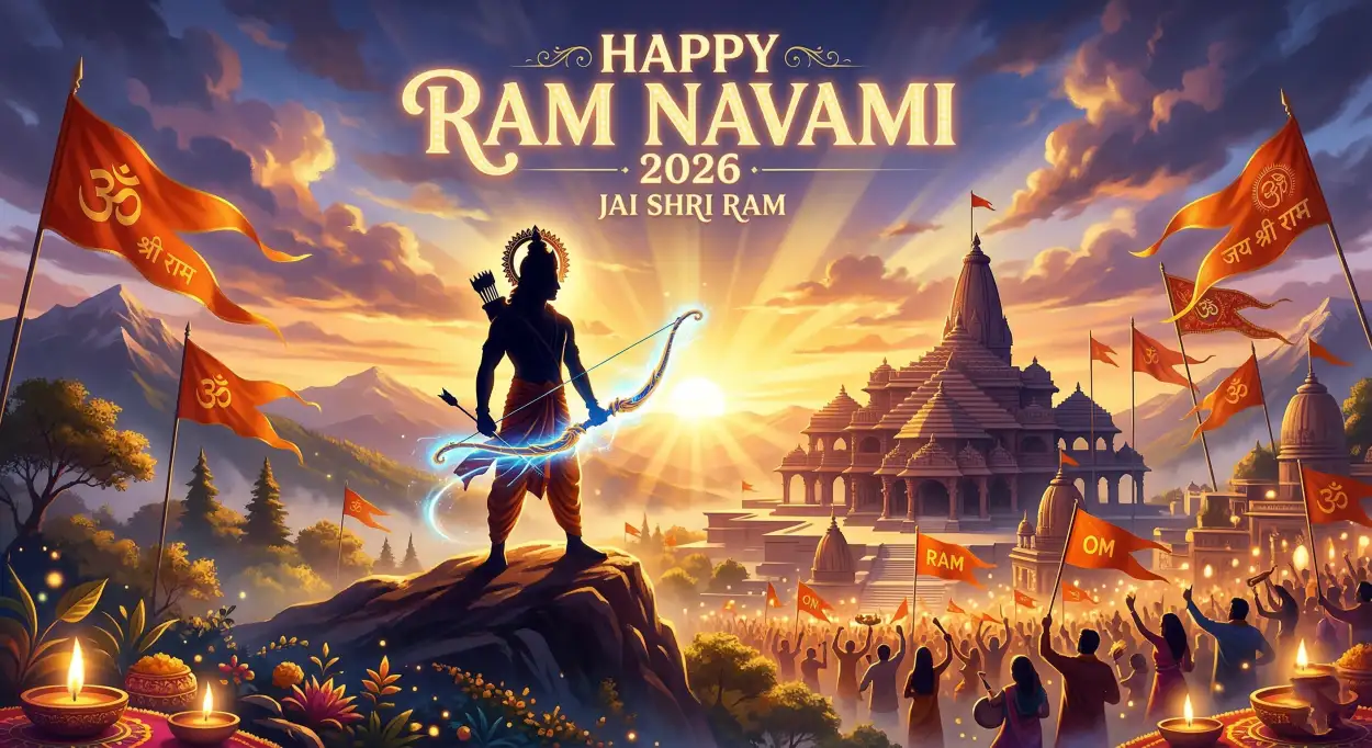 Free Download Happy Ram Navami 2026 Hd Festival Wallpaper - High Quality Happy Ram Navami 2026 Image