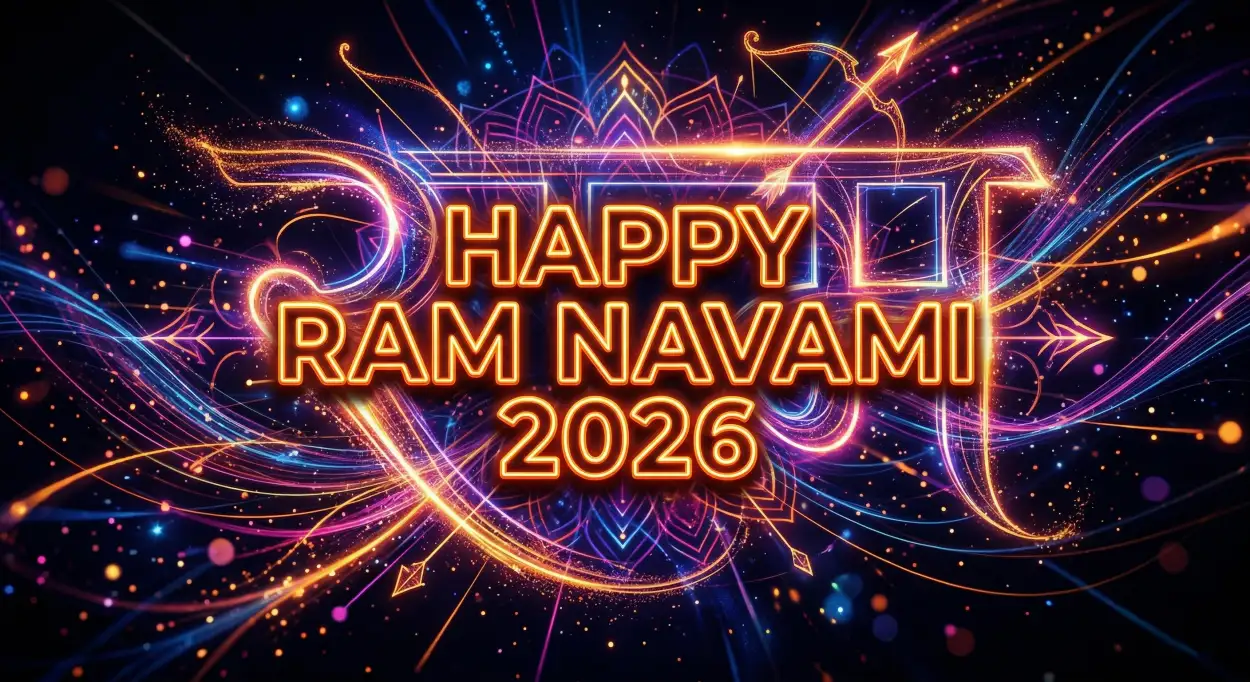Free Download Happy Ram Navami 2026 Hd Images With Beautiful Typography - High Quality Happy Ram Navami 2026 Image
