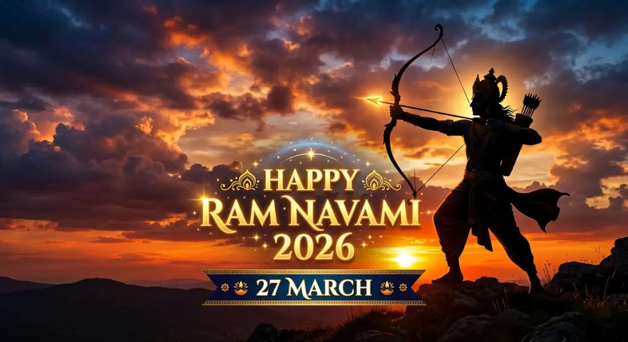 Free Download Happy Ram Navami 2026 Lord Rama Festival Greeting Images - High Quality Happy Ram Navami 2026 Image