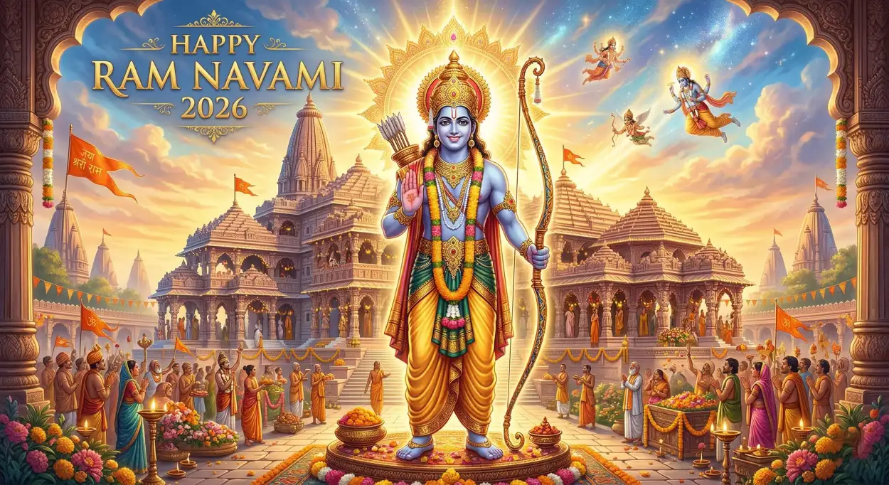 Free Download Happy Ram Navami 2026 Lord Rama Hd Wallpaper - High Quality Happy Ram Navami 2026 Image