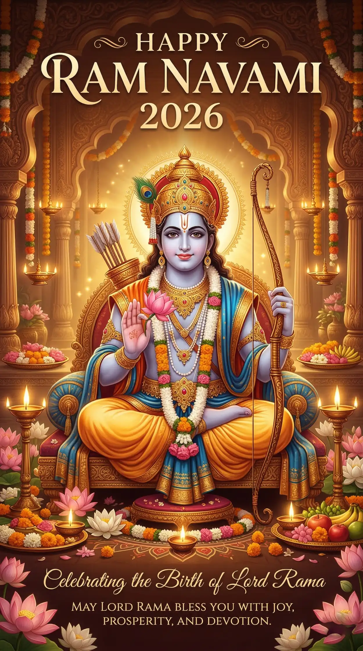 Free Download Happy Ram Navami 2026 Lord Rama Photo Hd - High Quality Happy Ram Navami 2026 Image