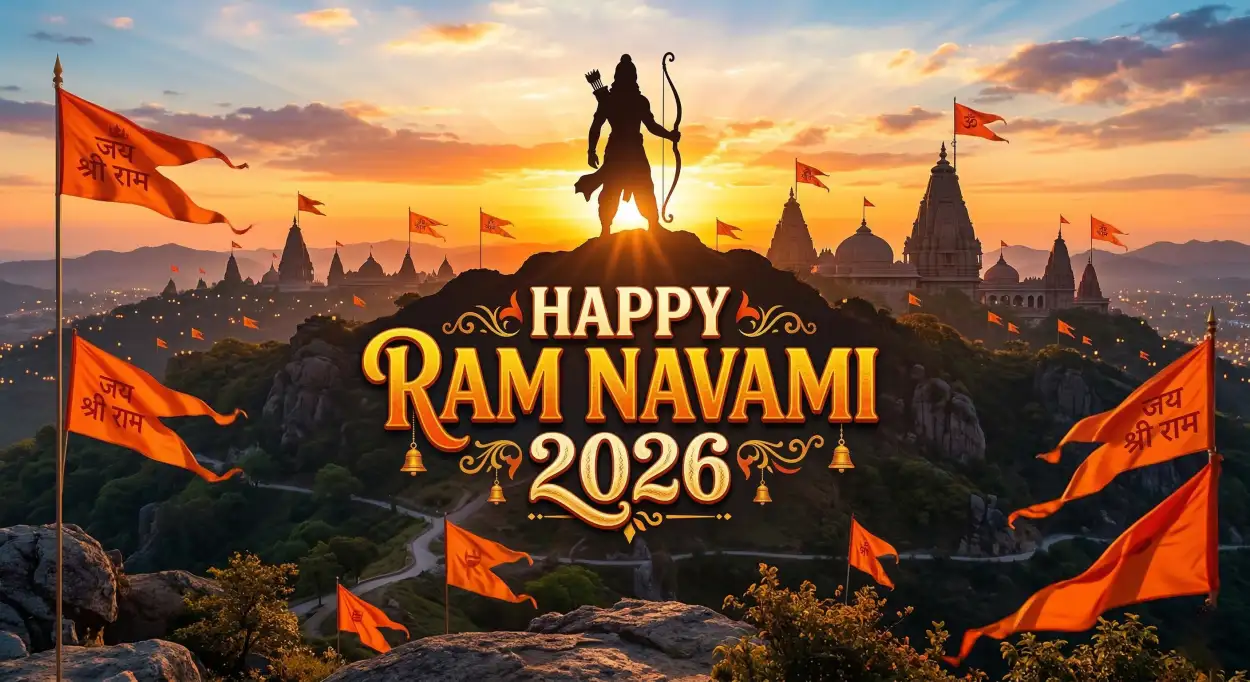 Free Download Happy Ram Navami 2026 Ram Mandir Ayodhya Images - High Quality Happy Ram Navami 2026 Image