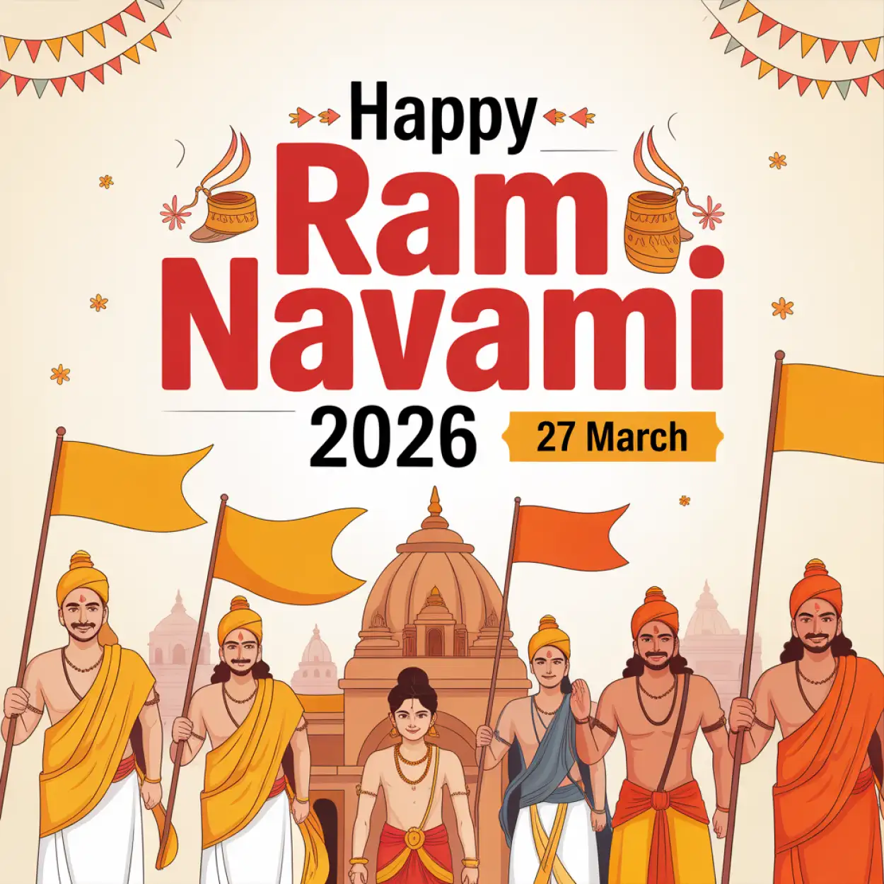 Free Download Happy Ram Navami 2026 Ram Navami Creative Design - High Quality Happy Ram Navami 2026 Image