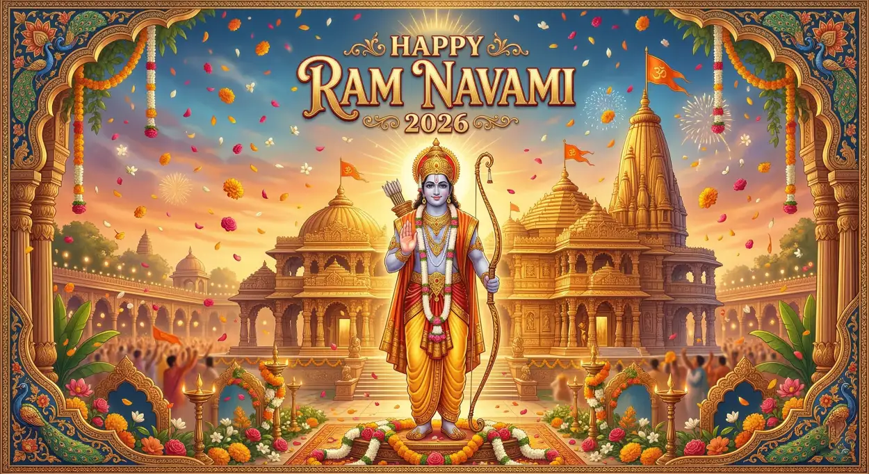 Free Download Happy Ram Navami 2026 Ram Navami Festival Background Hd - High Quality Happy Ram Navami 2026 Background Image