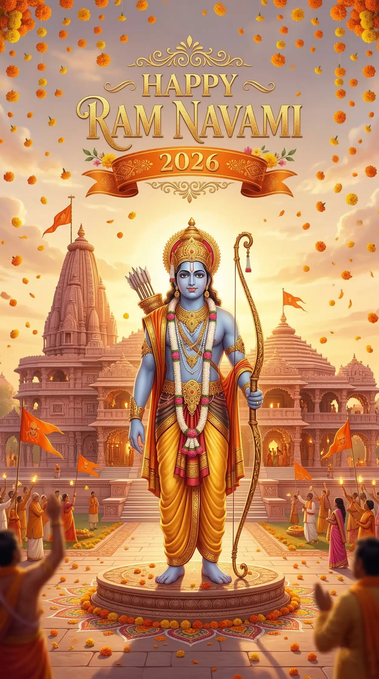 Free Download Happy Ram Navami 2026 Ram Navami Poster Png - High Quality Happy Ram Navami 2026 Transparent PNG