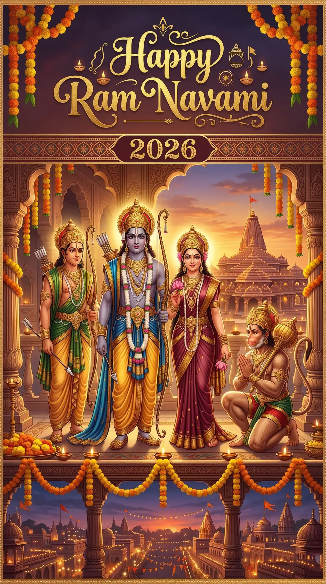 Free Download Happy Ram Navami 2026 Ram Navami Poster Template - High Quality Happy Ram Navami 2026 Image