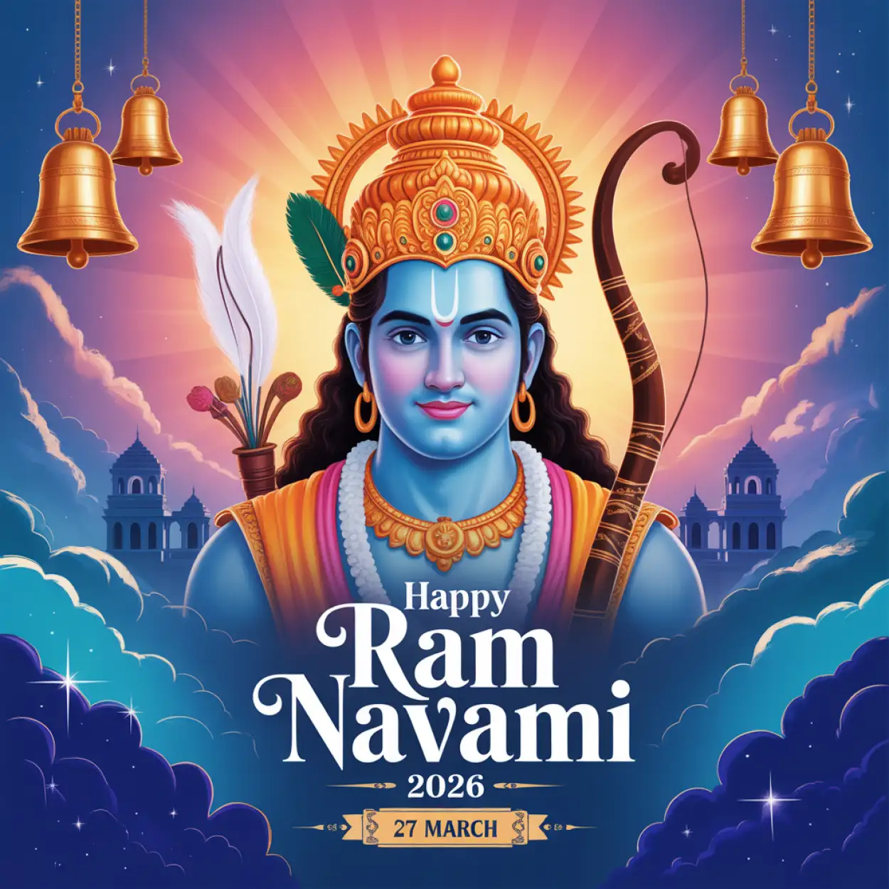 Free Download Happy Ram Navami 2026 Social Media Post Design - High Quality Happy Ram Navami 2026 Image