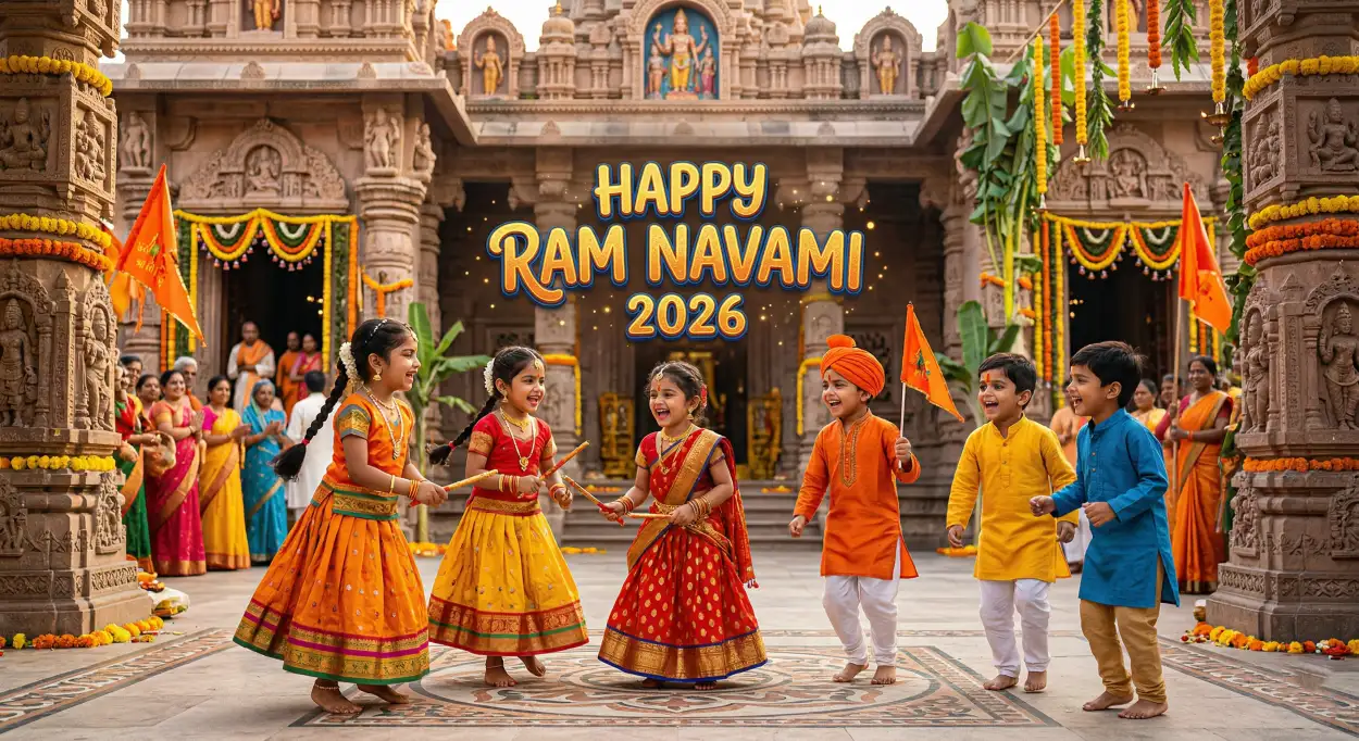 Free Download Happy Ram Navami 2026 Story Images Hd With Temple - High Quality Happy Ram Navami 2026 Image