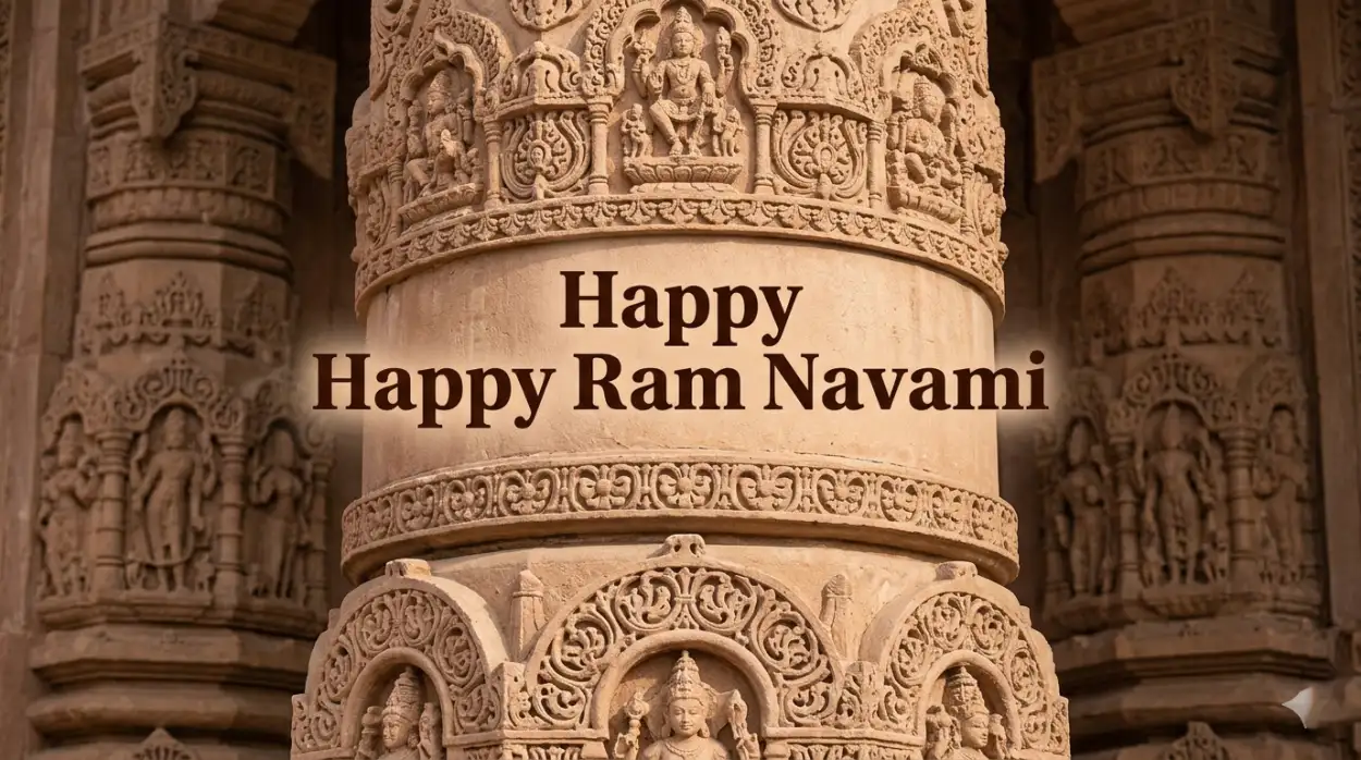 Free Download Happy Ram Navami 2026 Wishes In Hindi Shayari - High Quality Ram Navami Wishes 2026 Image