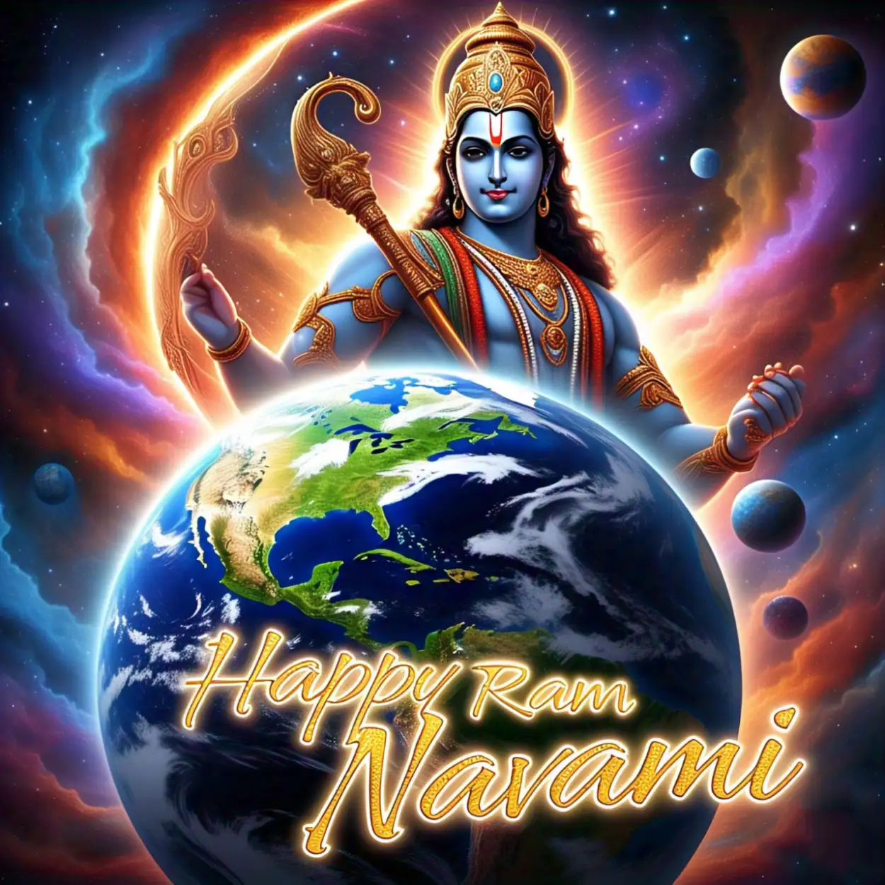 Free Download Happy Ram Navami 3D Images - High Quality Happy Ram Navami Image