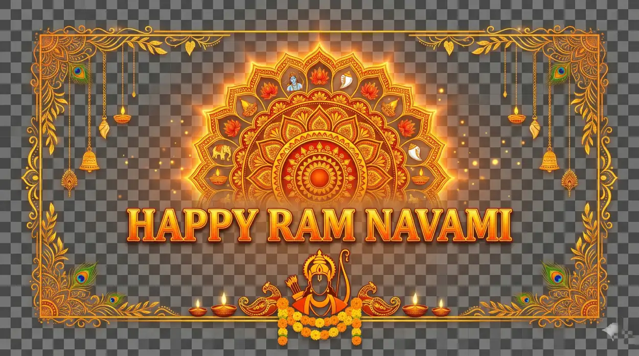 Free Download Happy Ram Navami Banner Design Png - High Quality Happy Ram Navami Transparent PNG