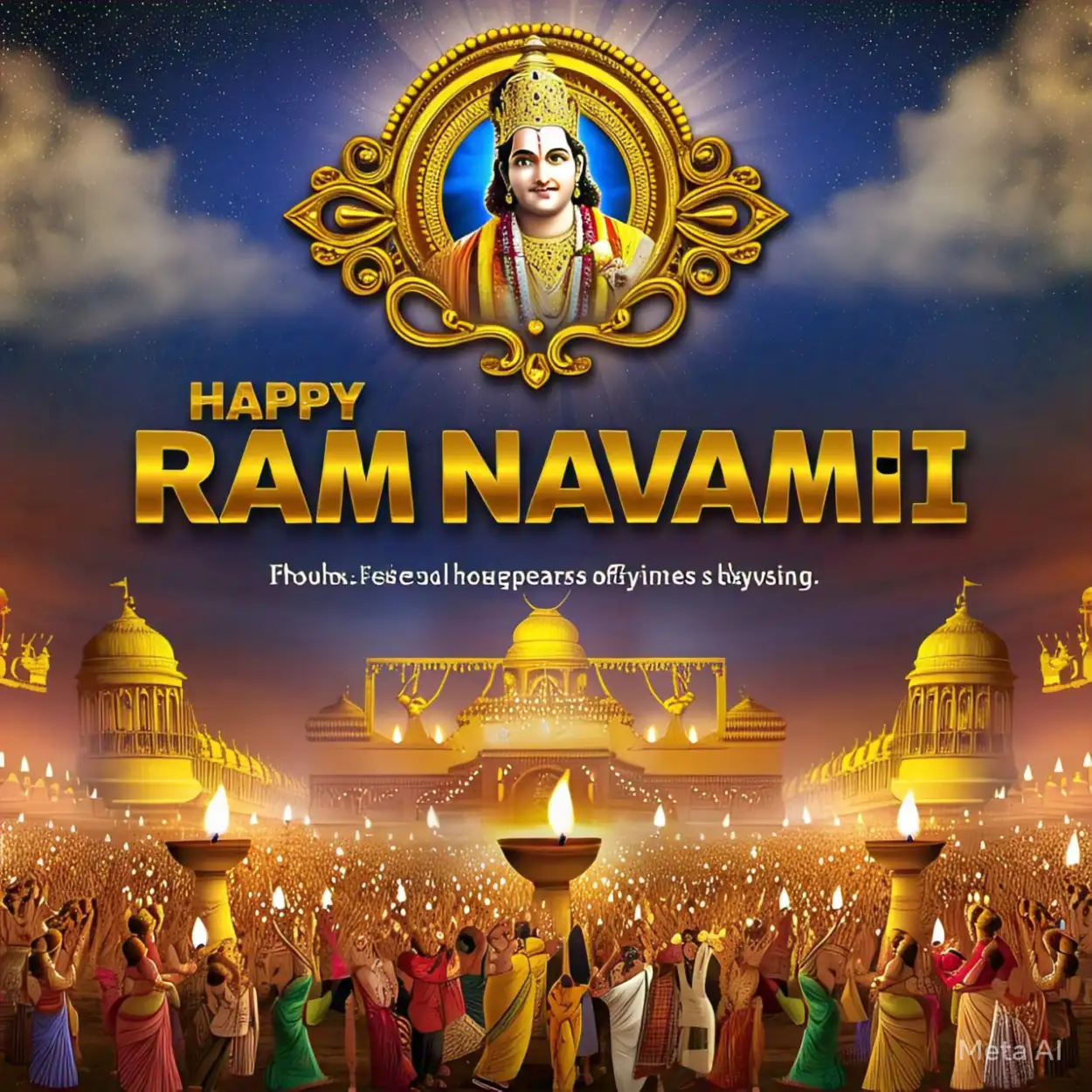 Happy Ram Navami Celebration In Ayodhya - Royalty Free Happy Ram Navami Image | Pngmagic Free Download Happy Ram Navami Celebration In Ayodhya - High Quality Happy Ram Navami Background
