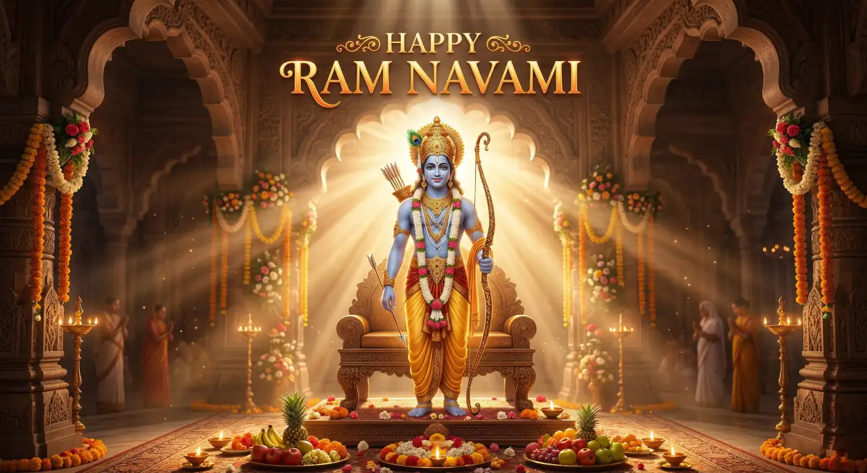 Free Download Happy Ram Navami Hd Background Images - High Quality Happy Ram Navami Background Image