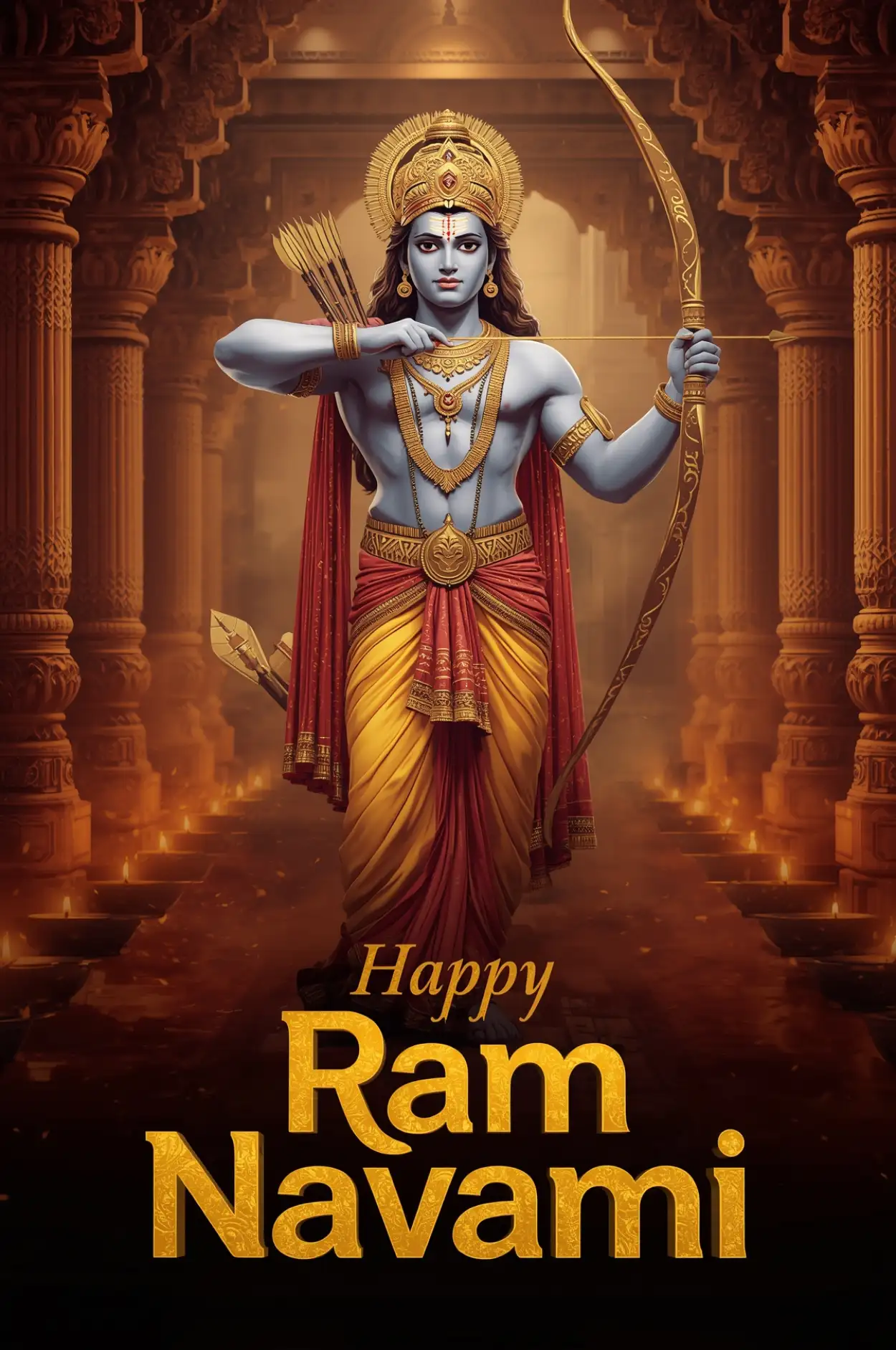 Free Download Happy Ram Navami Slogans In Hindi - High Quality Happy Ram Navami Image