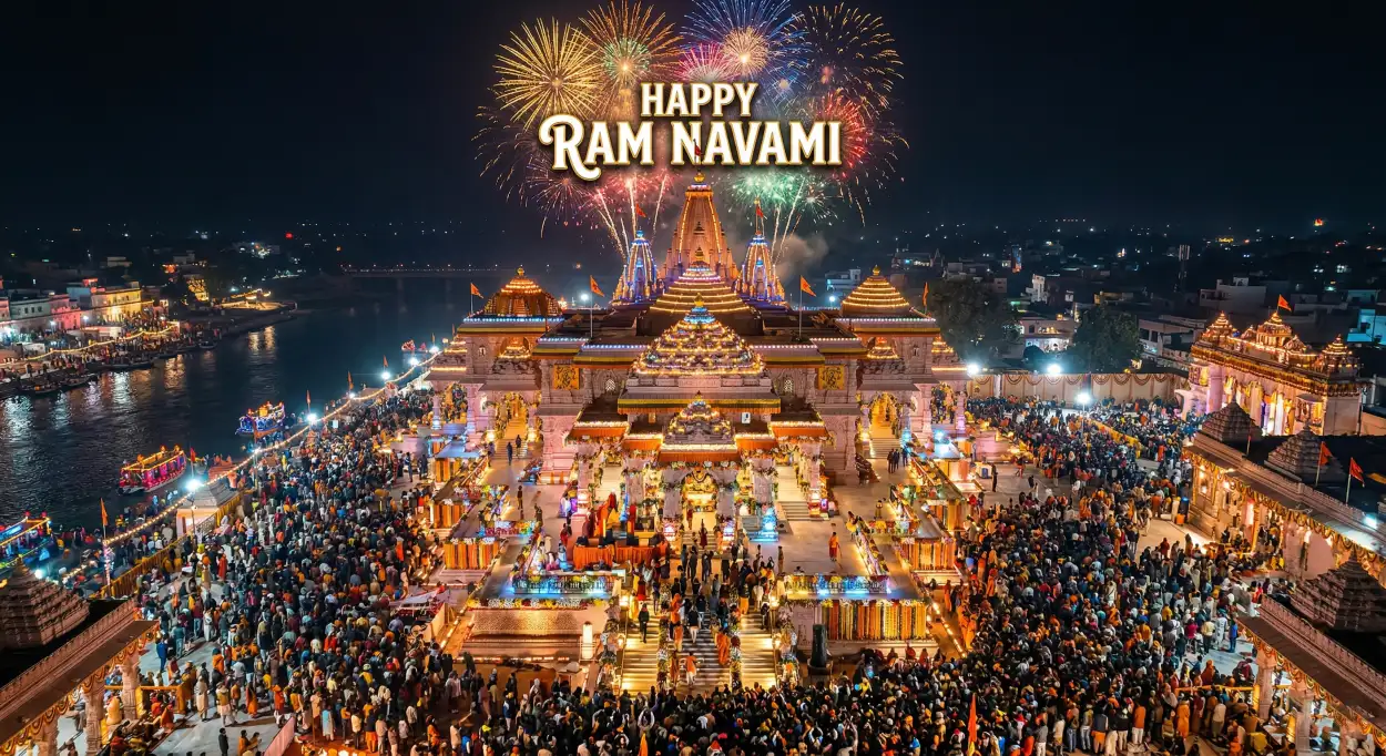 Free Download Happy Ram Navami Whatsapp Message In Hindi - High Quality Happy Ram Navami Wishes For WhatsApp Image