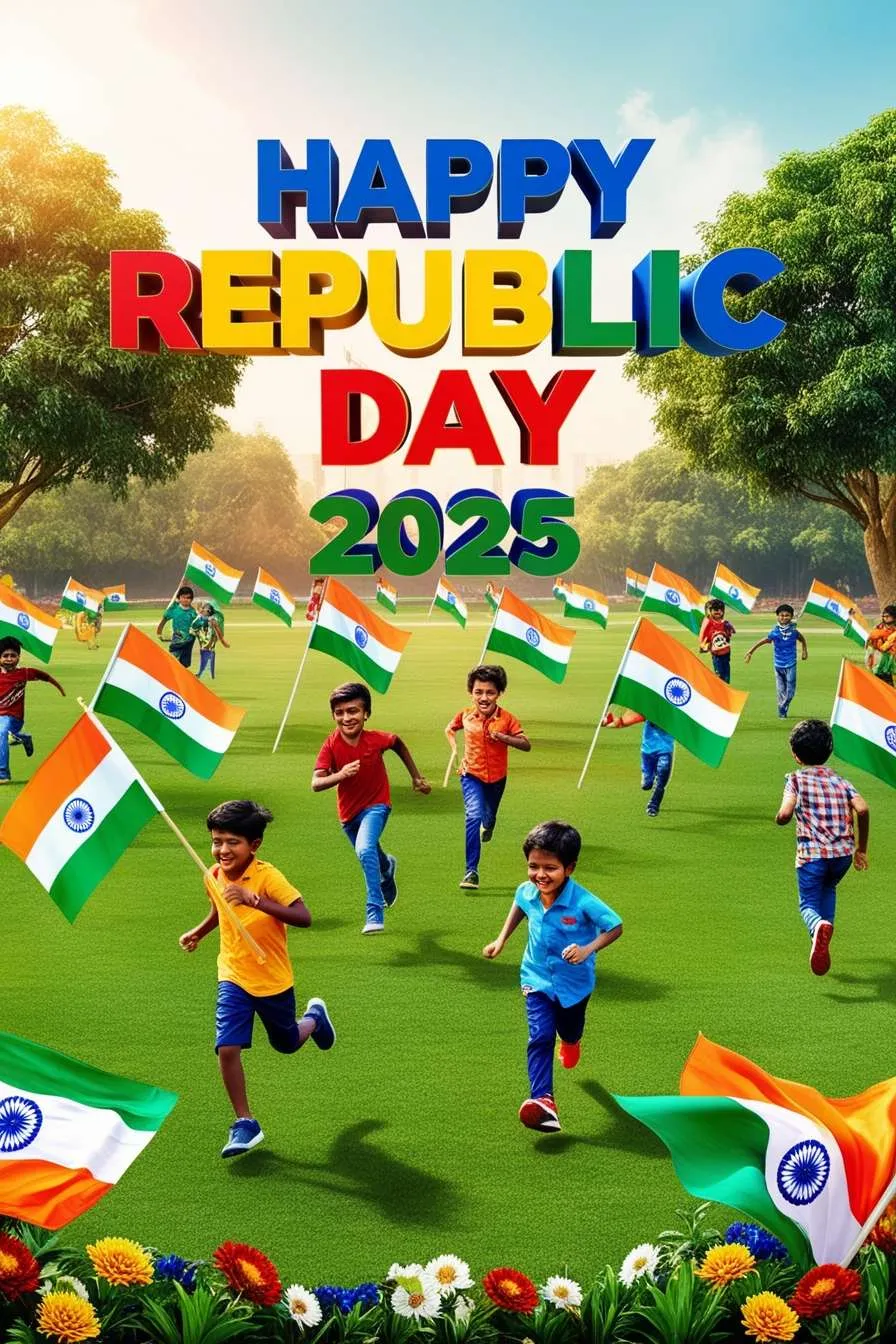 Free Download Happy Republic Day 2025 Wishes For School Events - High Quality Appy Republic Day 2025 Wishes Background
