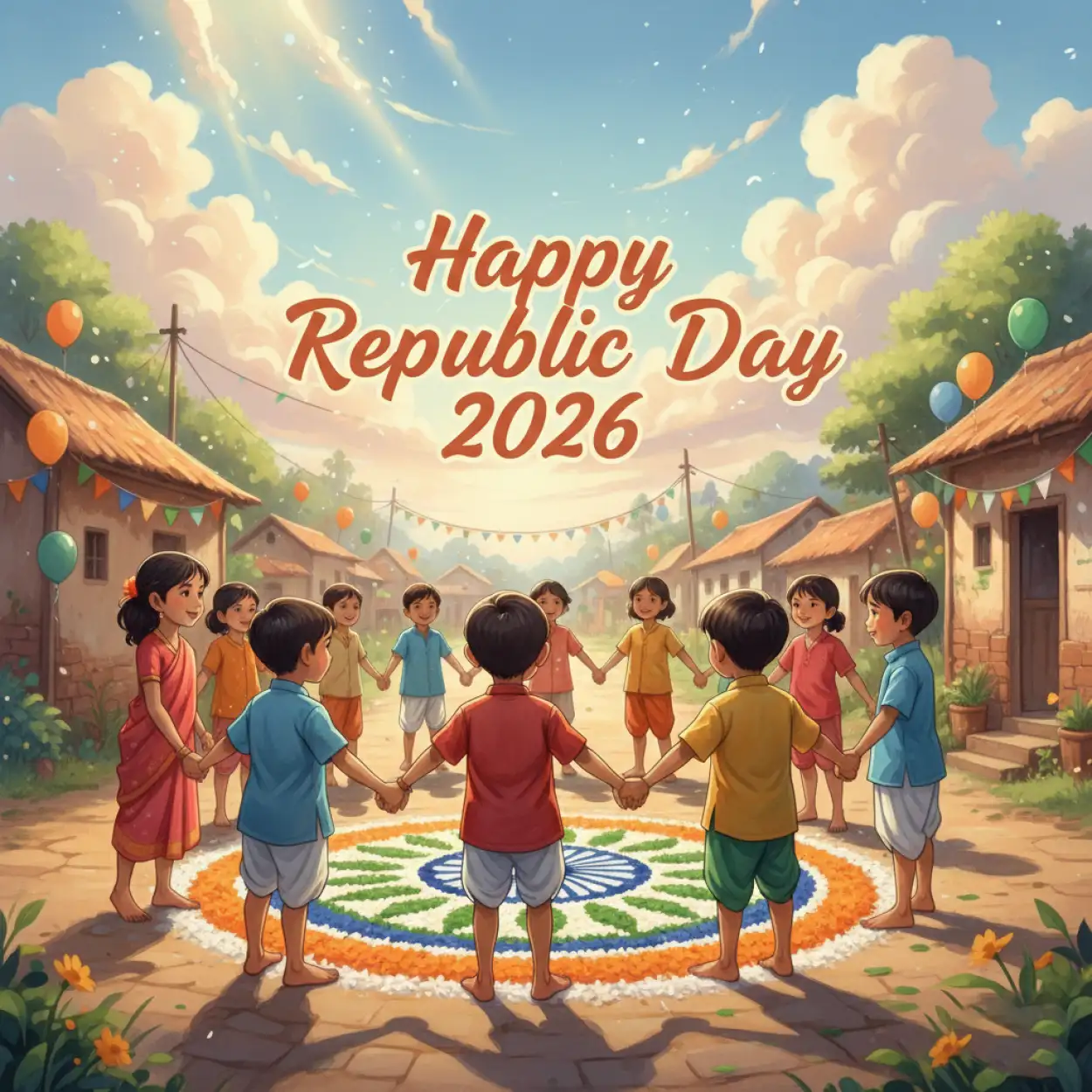 Free Download Happy Republic Day 2026 Art And Craft - High Quality Happy Republic Day 2026 Image