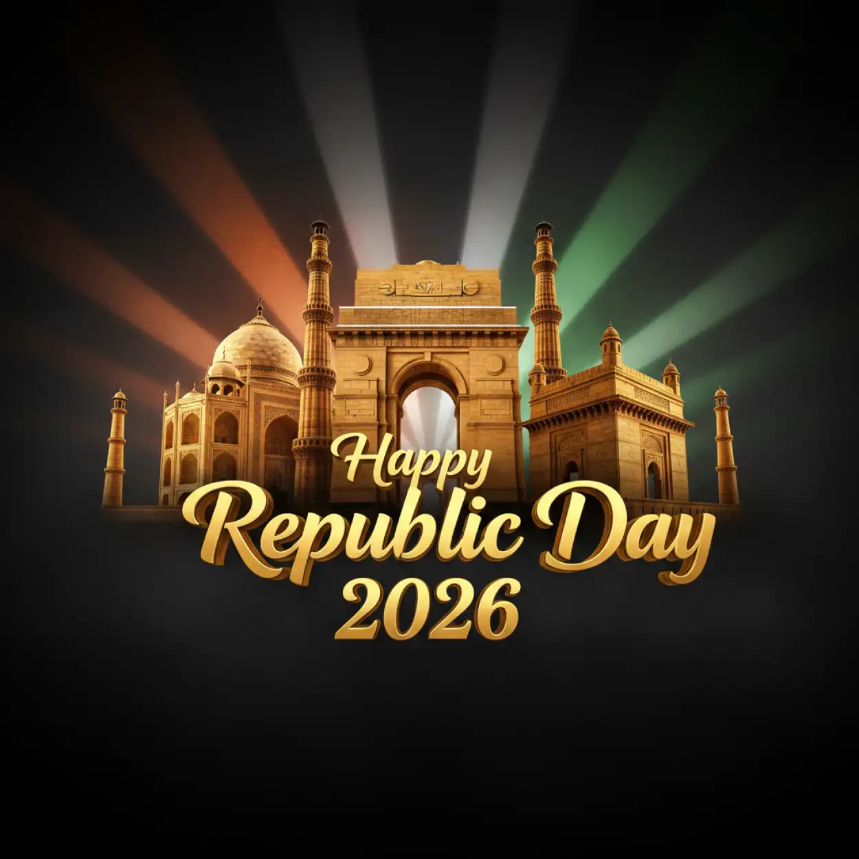 Free Download Happy Republic Day 2026 Backdrop Design - High Quality Happy Republic Day 2026 Image