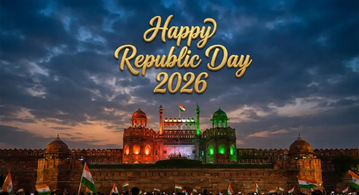 Free Download Happy Republic Day 2026 Greeting Card - High Quality Happy Republic Day 2026 Image
