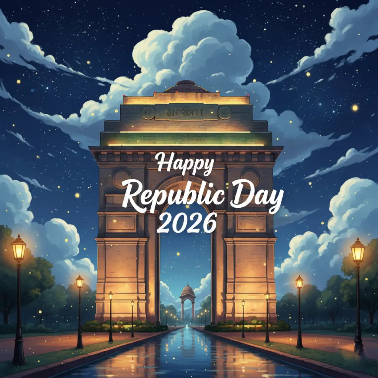 Free Download Happy Republic Day 2026 Greeting Card - High Quality Happy Republic Day 2026 Background